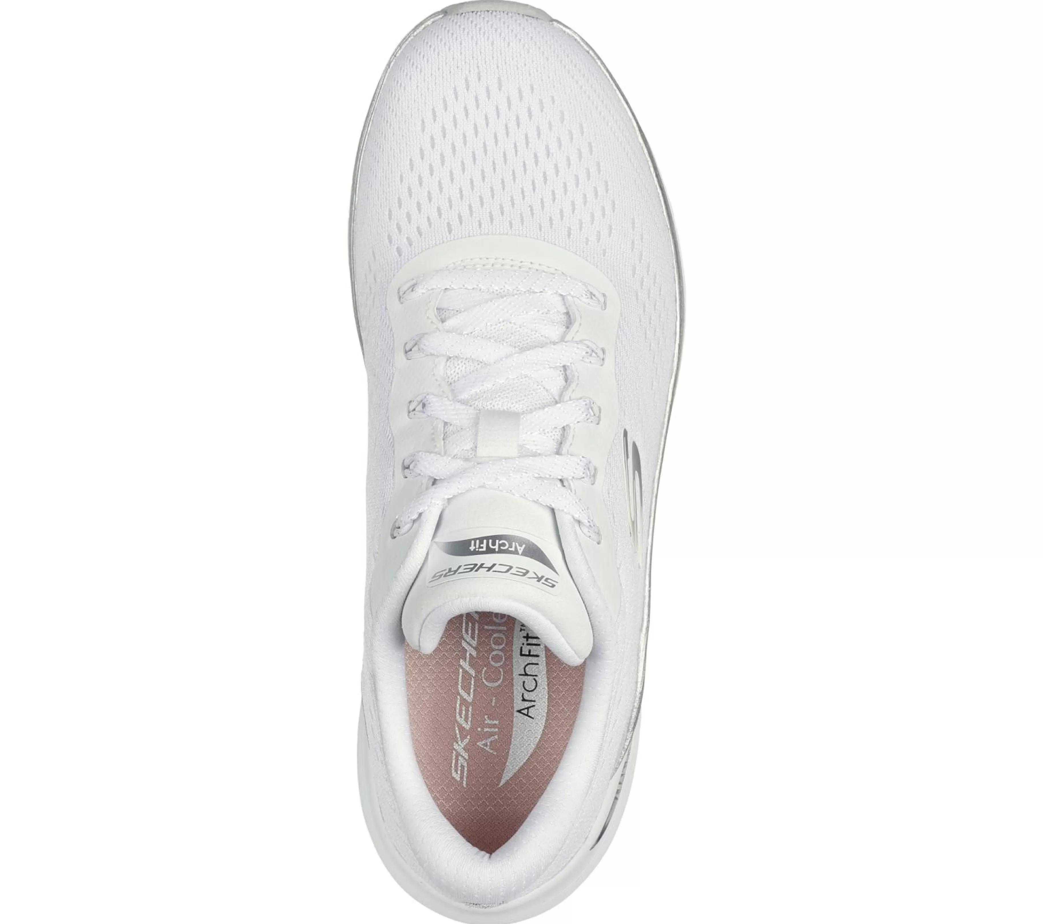 Com Atacadores | Sapatilhas | SKECHERS Arch Fit 2.0 - Glow The Distance BRANCO / PRATEADO