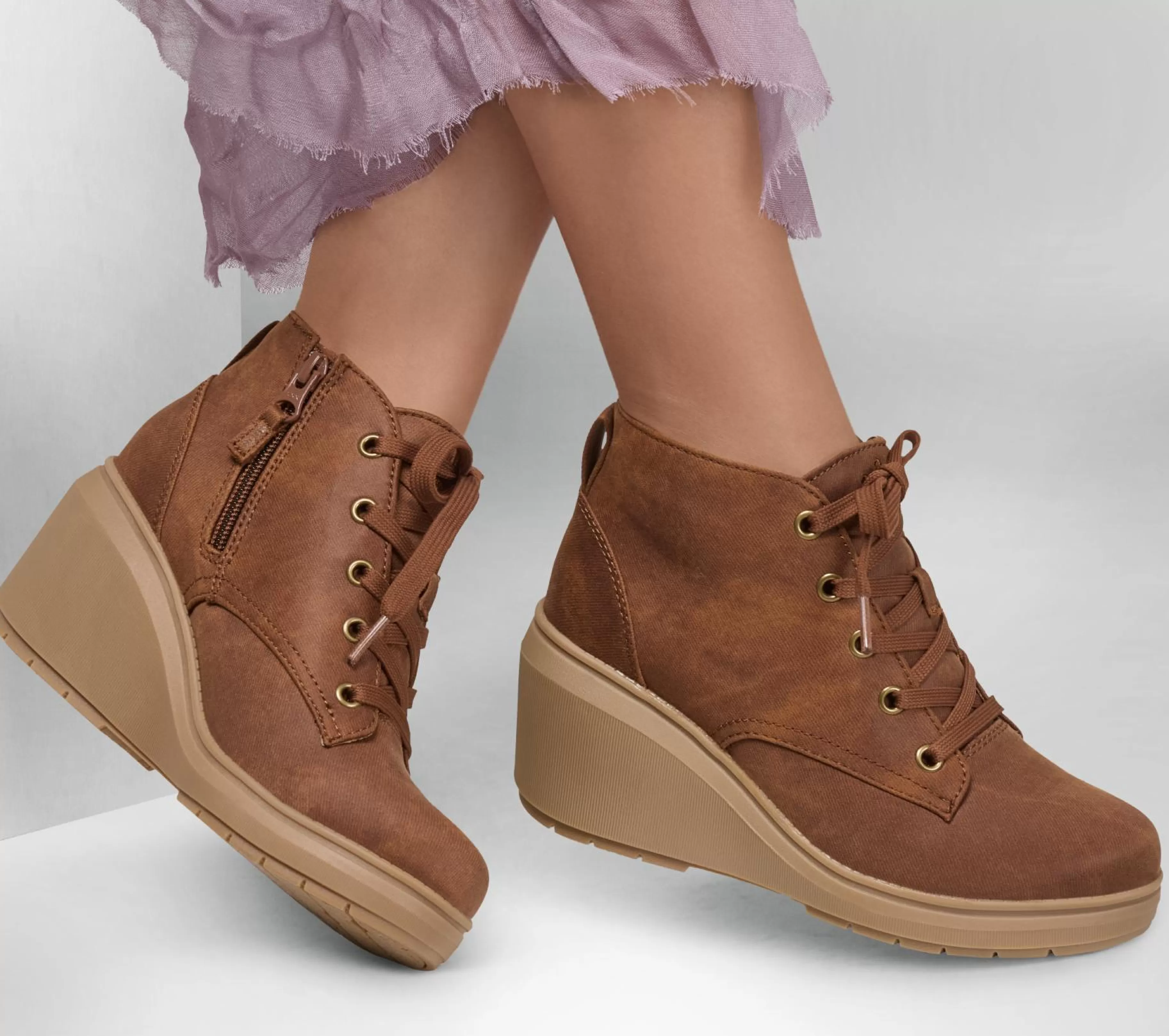 Sapatos De Cunha | Botas | SKECHERS BOBS Gala CASTANHO CLARO