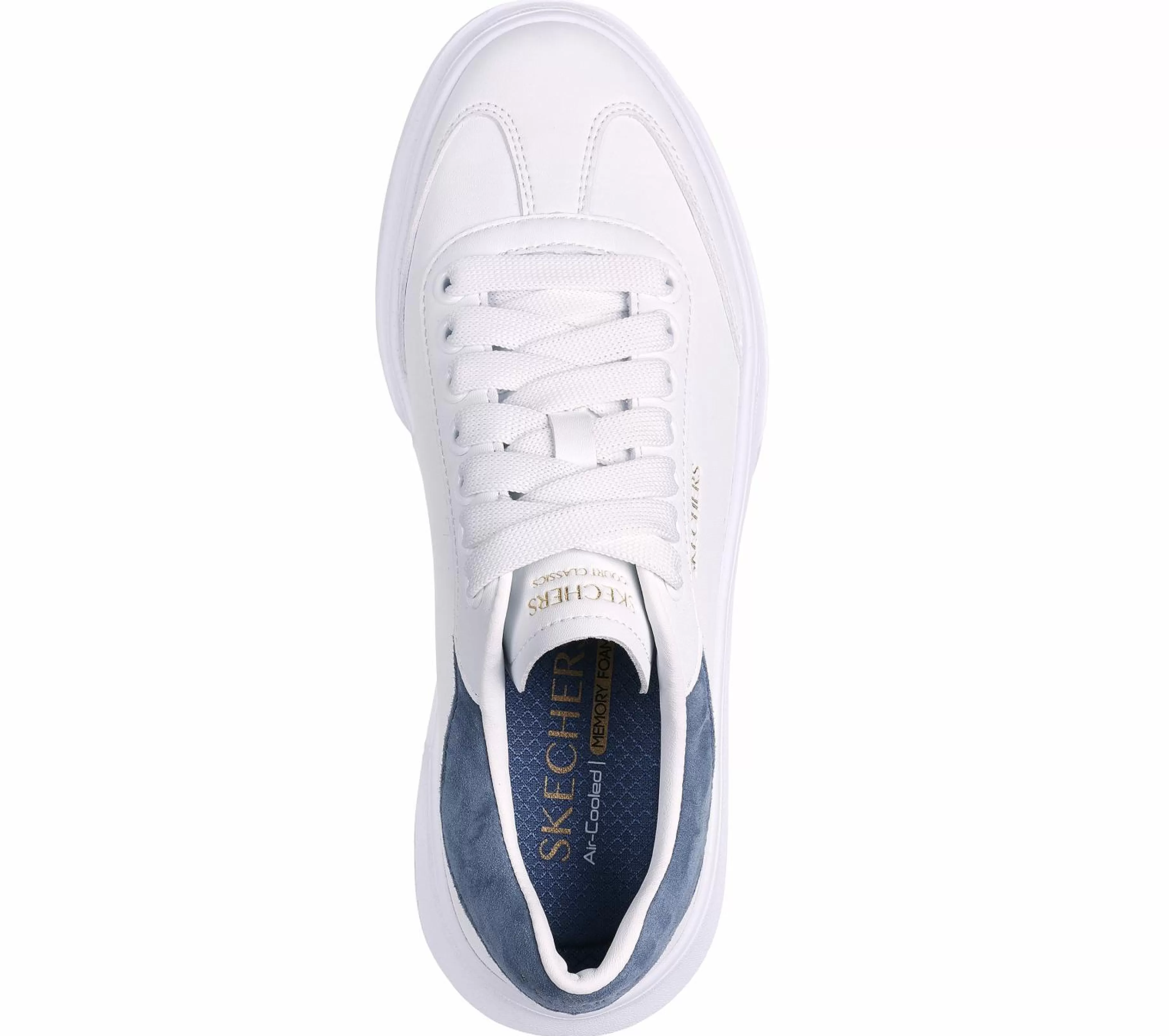 Sapatos Rasos | Com Atacadores | SKECHERS Cordova Classic BRANCO / AZUL