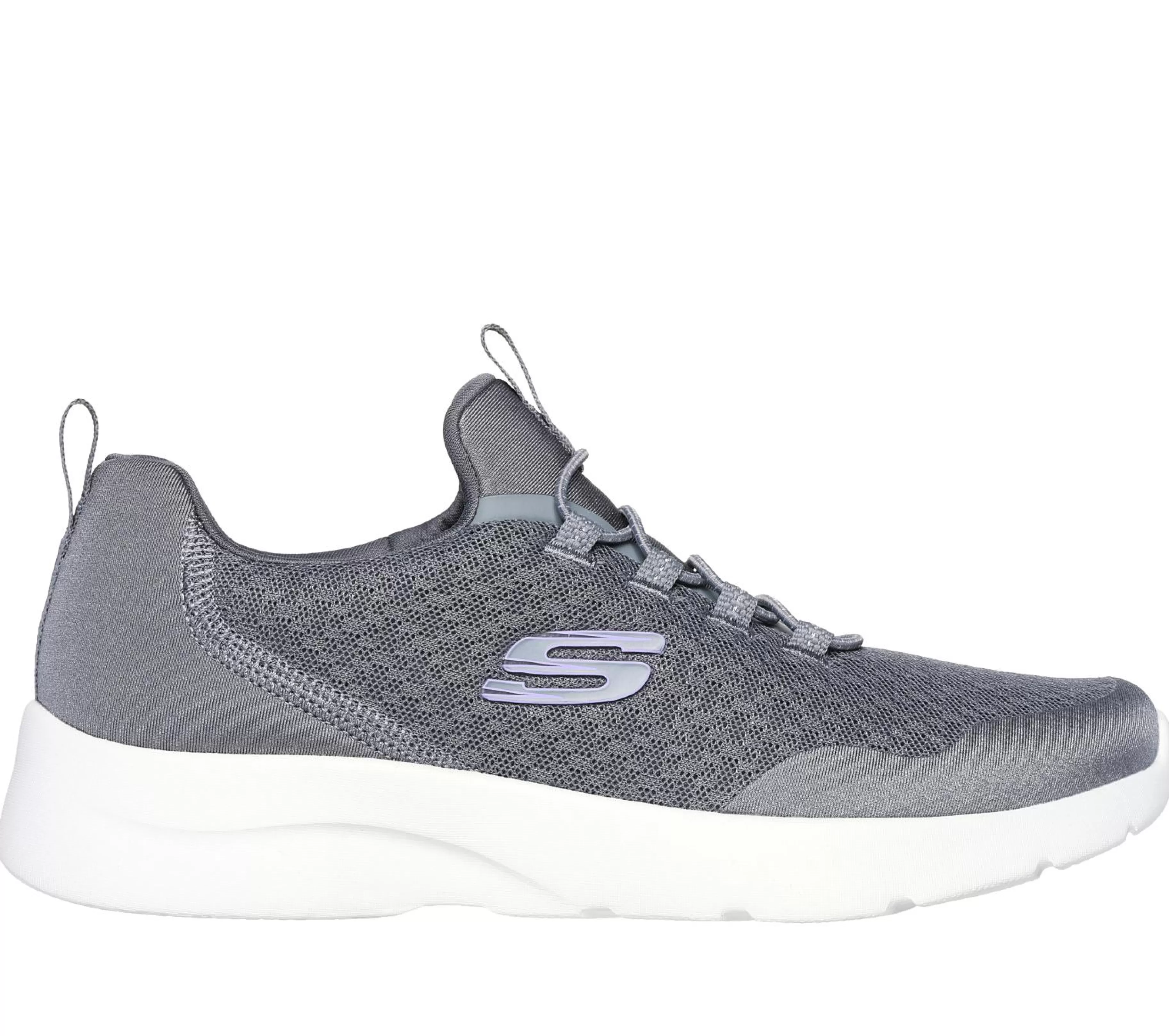 Calçado Sem Atacadores | Sapatilhas Casuais | SKECHERS Dynamight 2.0 - Real Smooth CINZENTO / LAVANDA