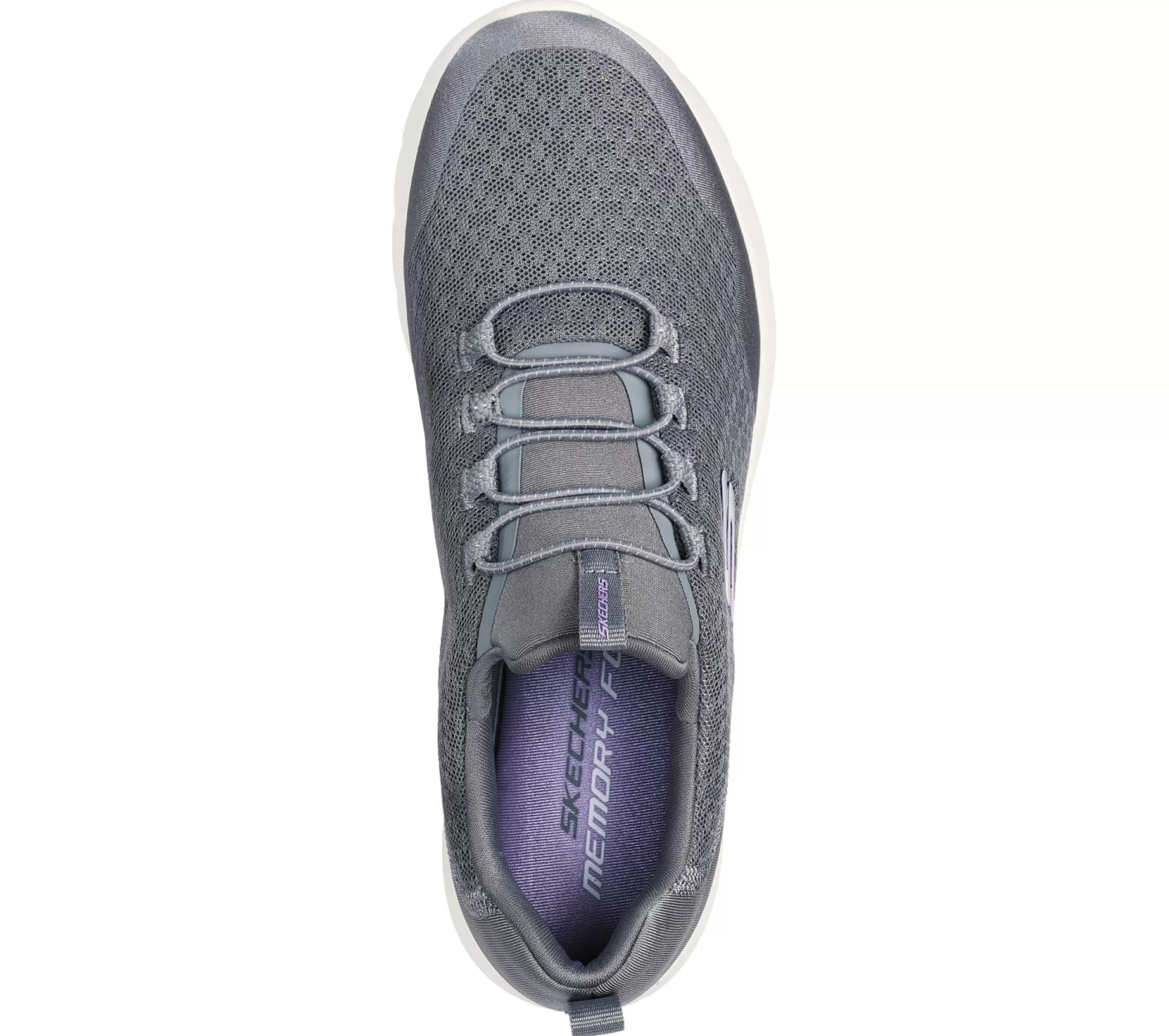 Calçado Sem Atacadores | Sapatilhas Casuais | SKECHERS Dynamight 2.0 - Real Smooth CINZENTO / LAVANDA