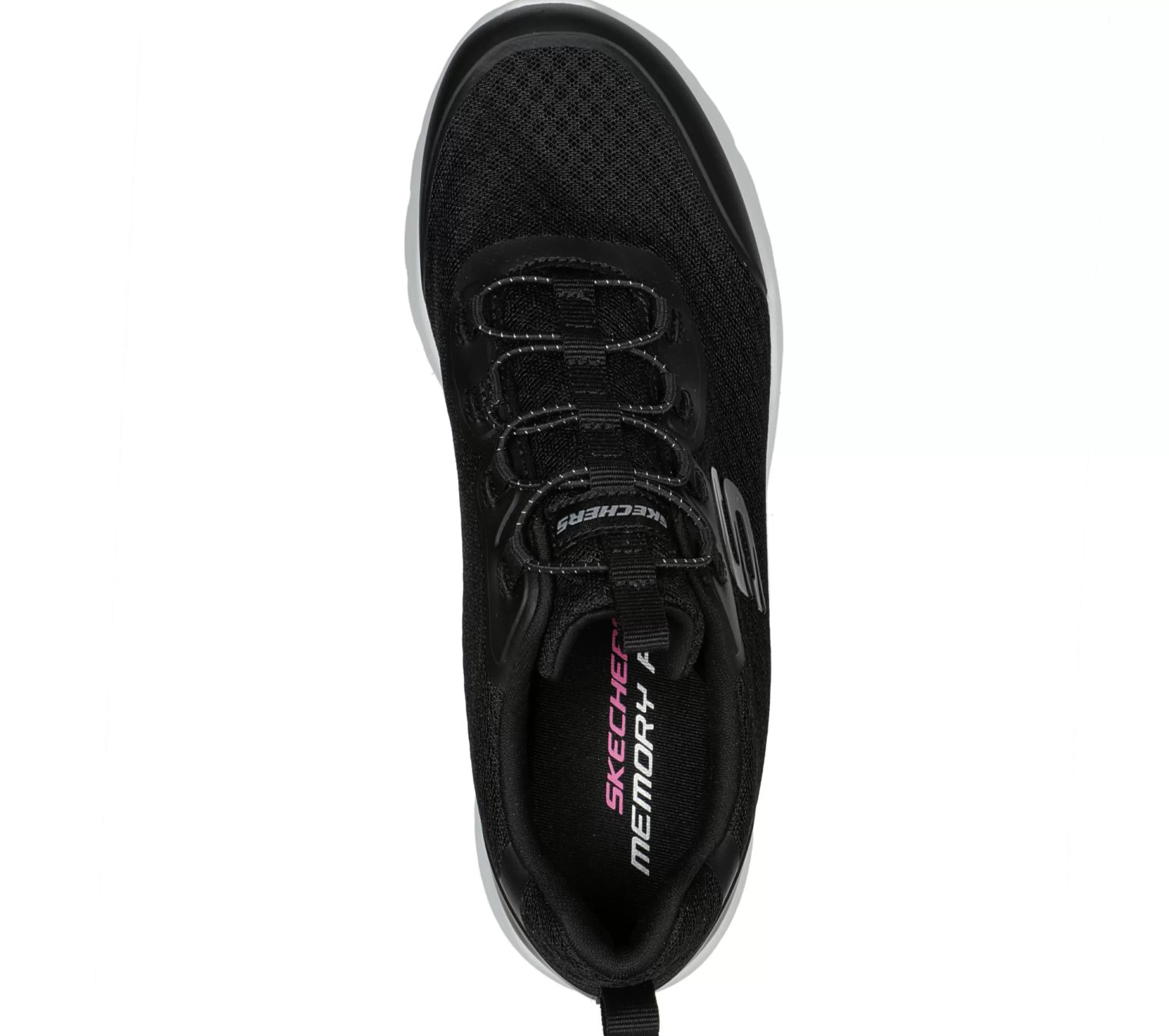 Calçado Sem Atacadores | Sapatilhas | SKECHERS Dynamight 2.0 - Social Orbit PRETO / BRANCO