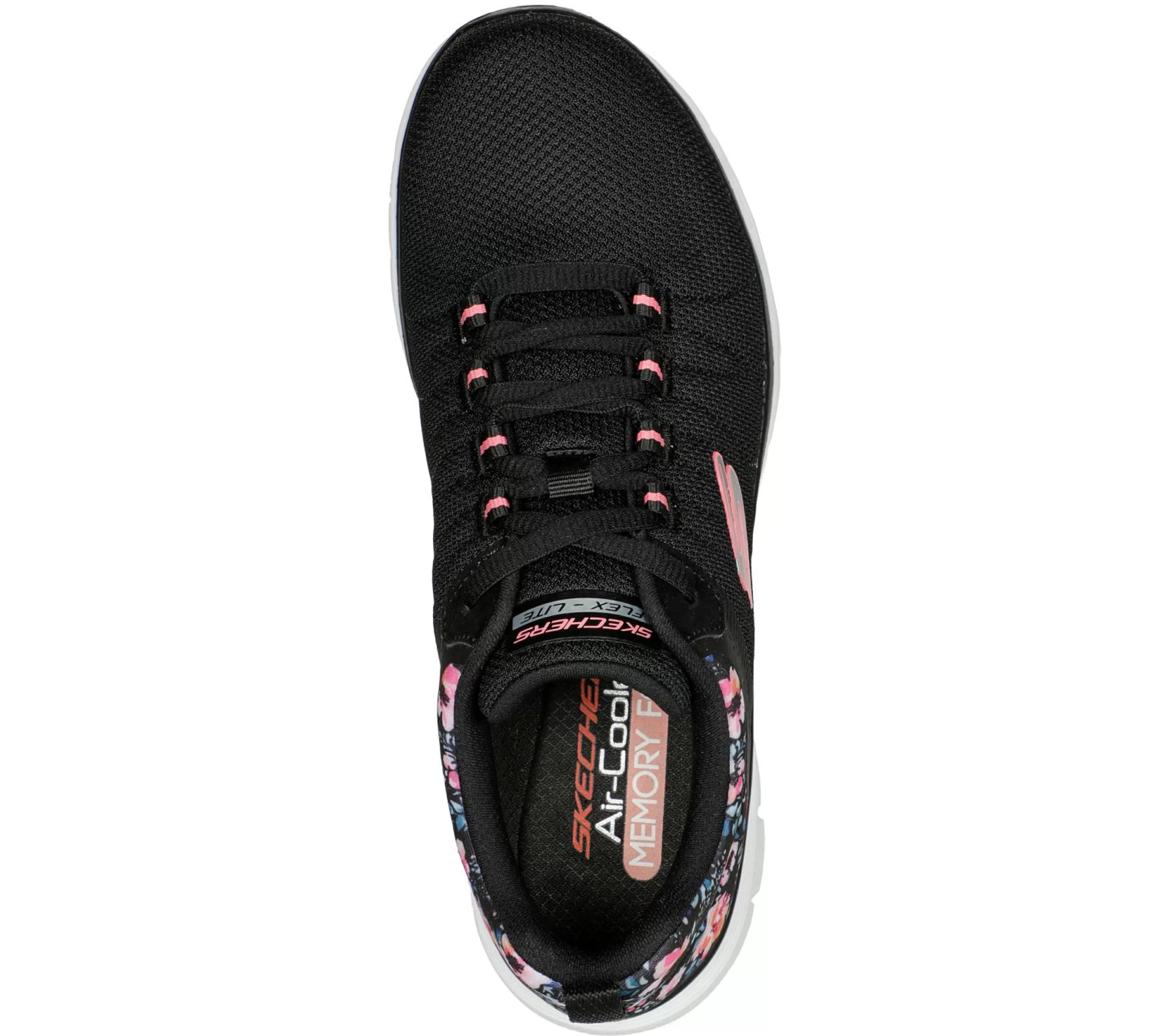 Com Atacadores | Sapatilhas Casuais | SKECHERS FLEX APPEAL 4.0 - LET IT BLOSSOM PRETO / MULTICOR