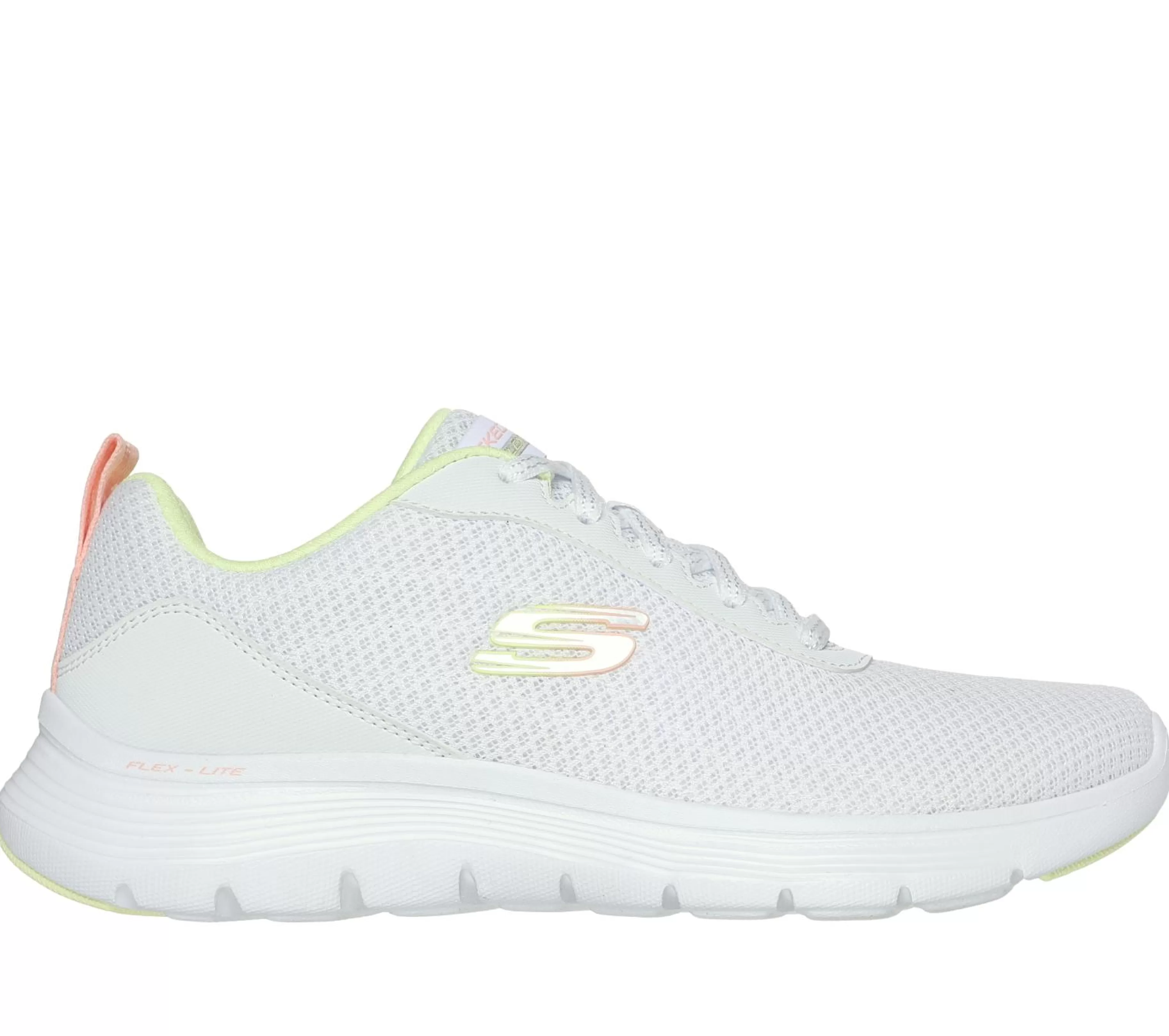 Com Atacadores | Sapatilhas Casuais | SKECHERS Flex Appeal 5.0 - New Thrive BRANCO / MULTICOR