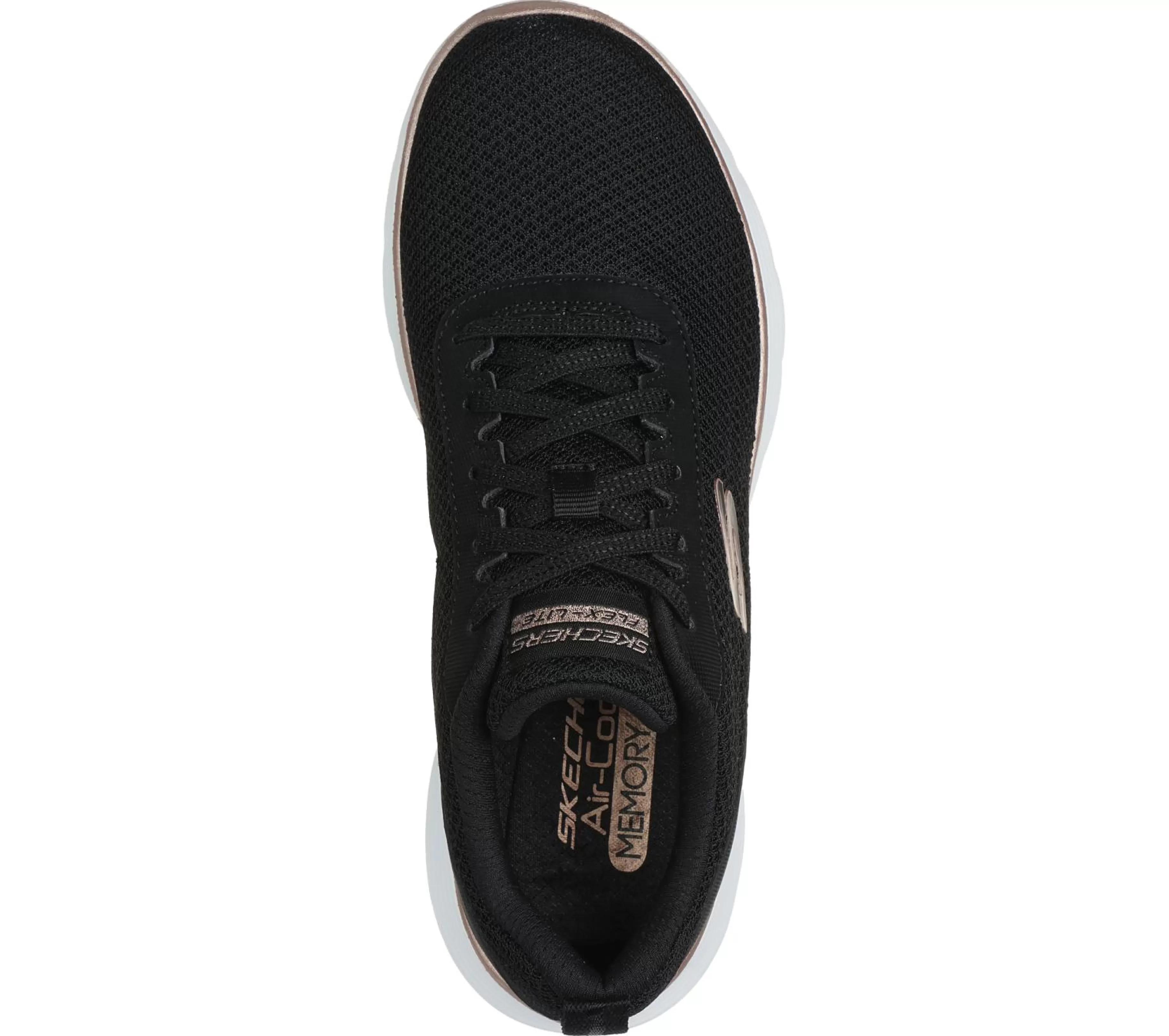 Com Atacadores | Sapatilhas Casuais | SKECHERS Flex Appeal 5.0 - Uptake PRETO / DOURADO ROSA