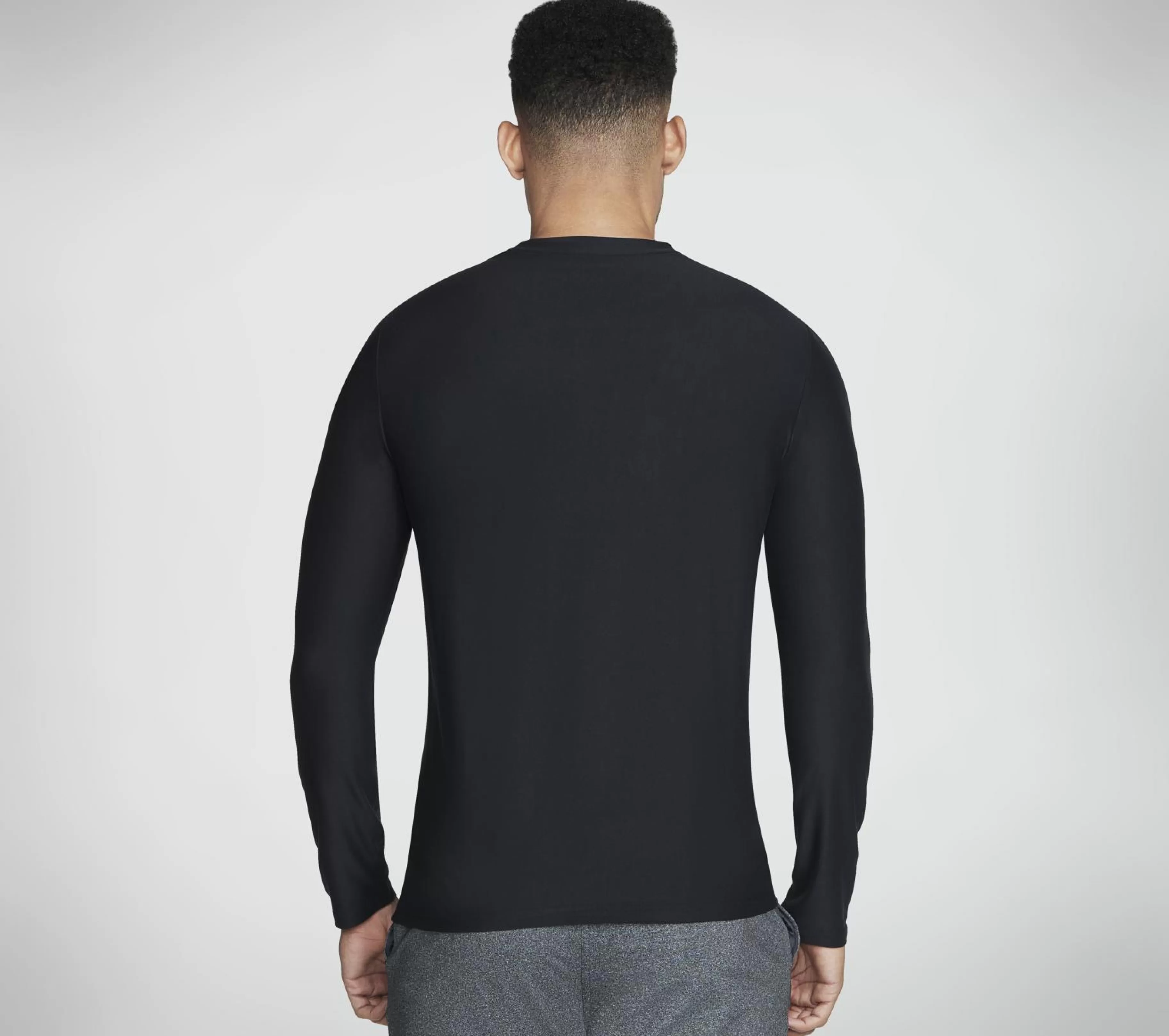 Partes De Cima | Partes De Cima | SKECHERS GO DRI All Day Long Sleeve Tee PRETO