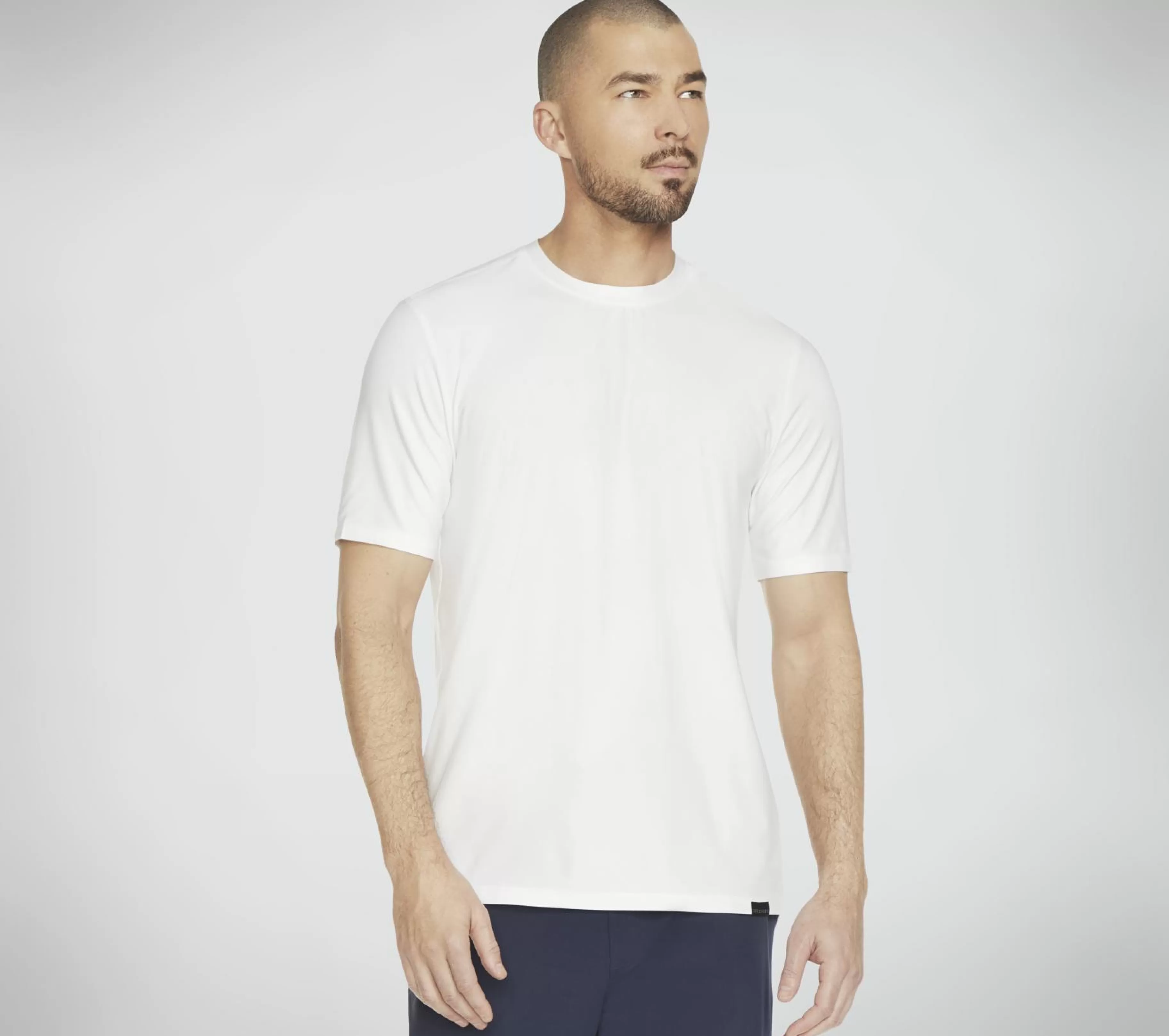 Partes De Cima | Partes De Cima | SKECHERS GO DRI All Day Tee BRANCO