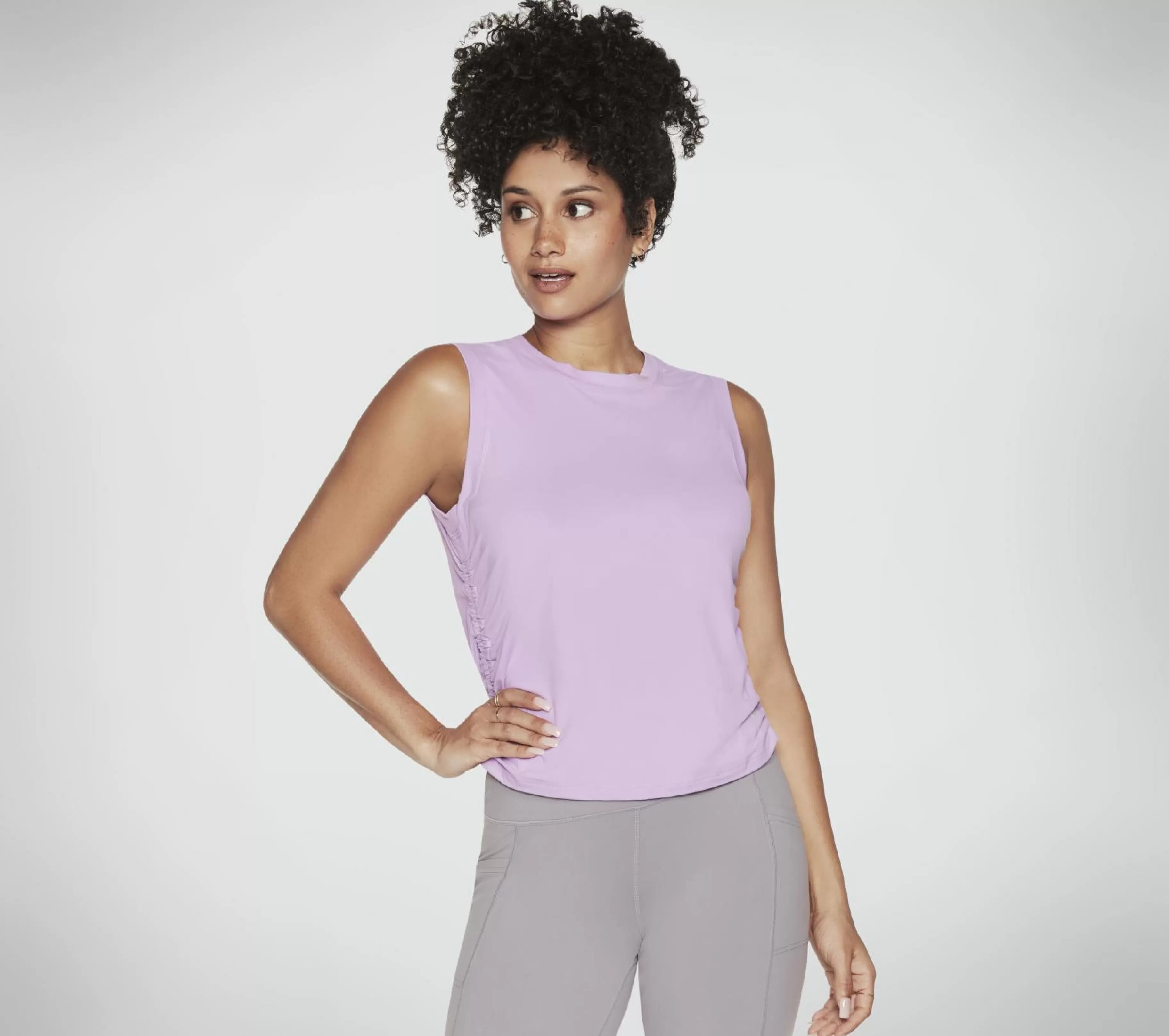 Partes De Cima | Partes De Cima | SKECHERS GO DRI SERENE Tank ROXO / VIOLETA