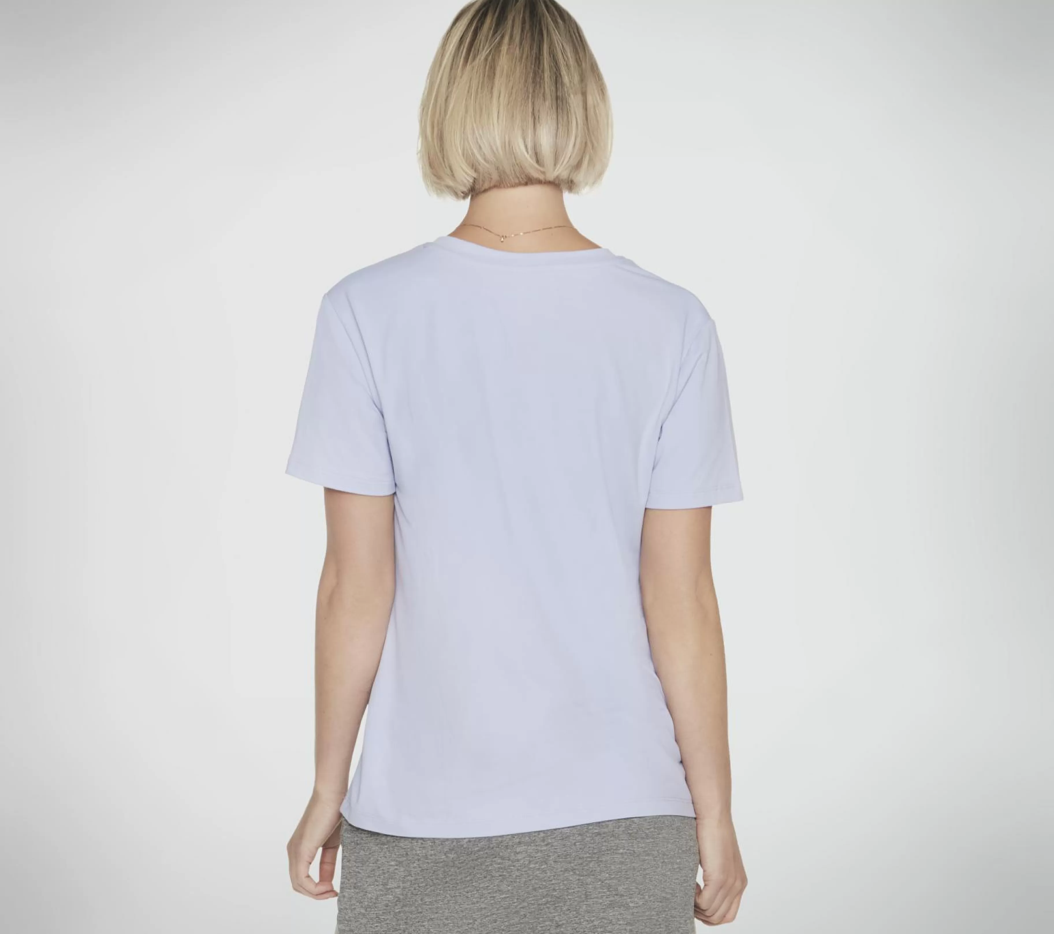 Partes De Cima | Partes De Cima | SKECHERS GO DRI SERENE V-Neck Tee ROXO / VIOLETA