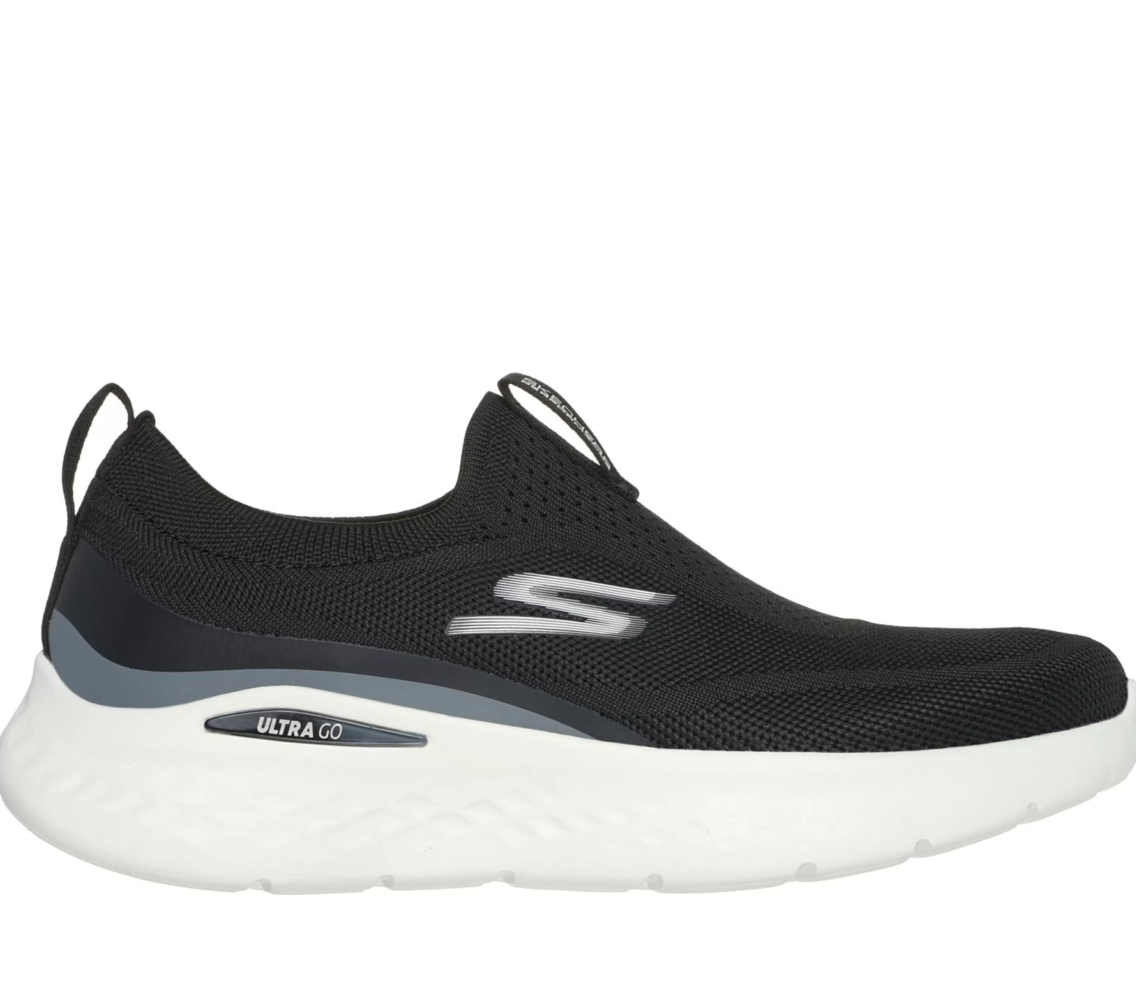 Calçado Sem Atacadores | Sapatilhas Casuais | SKECHERS GO RUN Lite - Aurora Sky PRETO / BRANCO