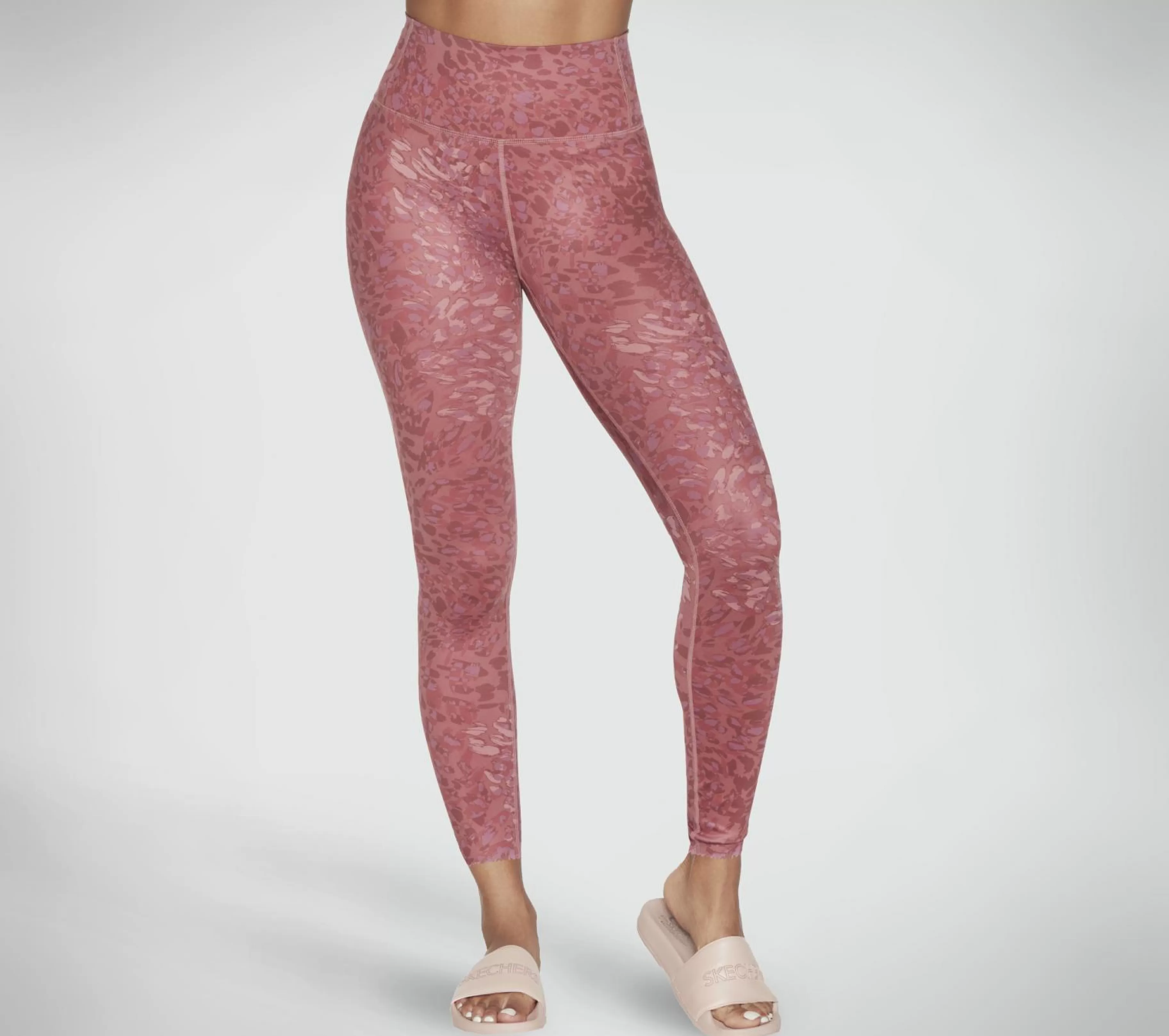 Calças | Partes De Baixo | SKECHERS GO SCULPT HW Leopard Legging MAUVE / PURPLE