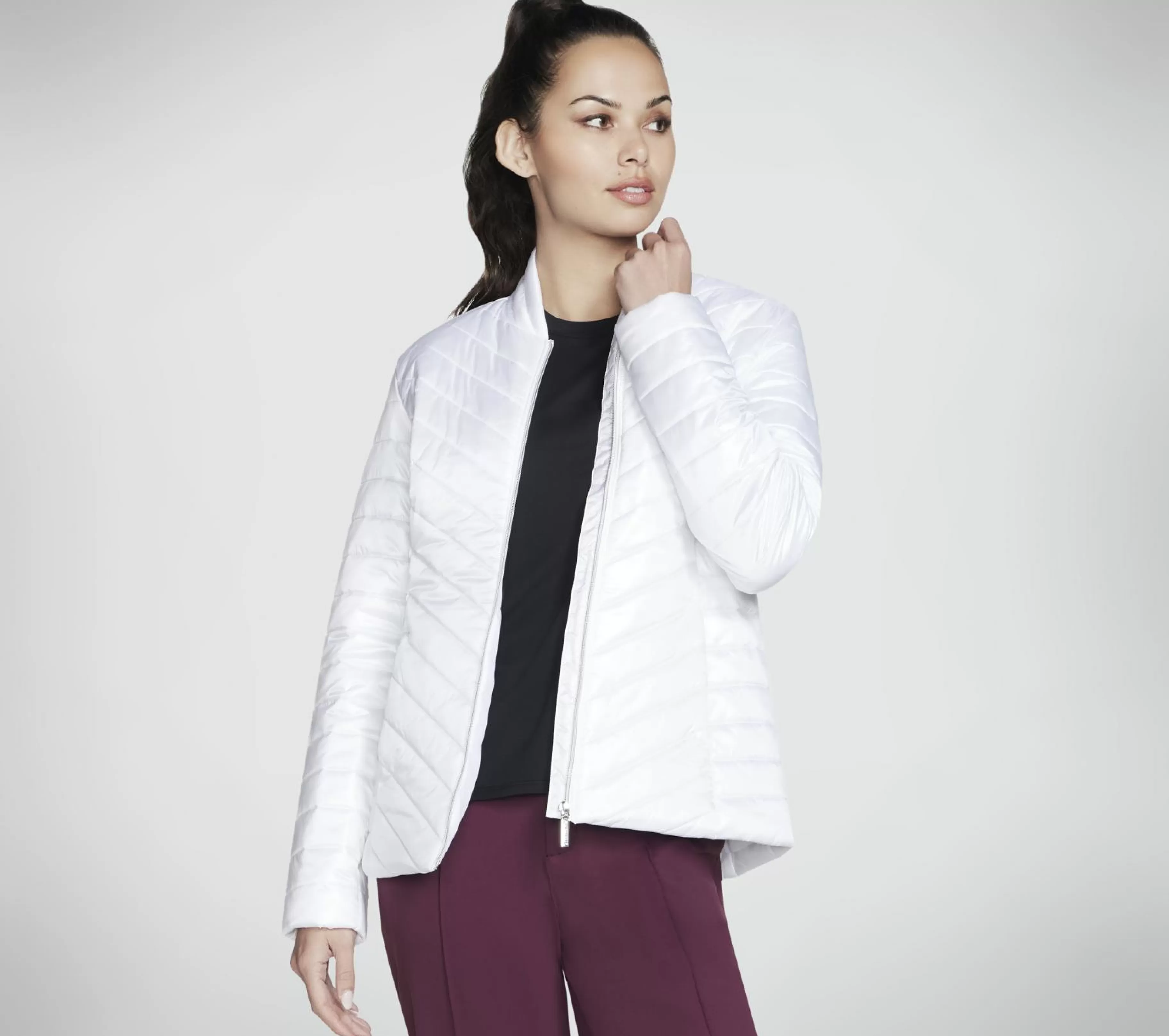 Partes De Cima | Partes De Cima | SKECHERS GO SHIELD Shine Jacket BRANCO