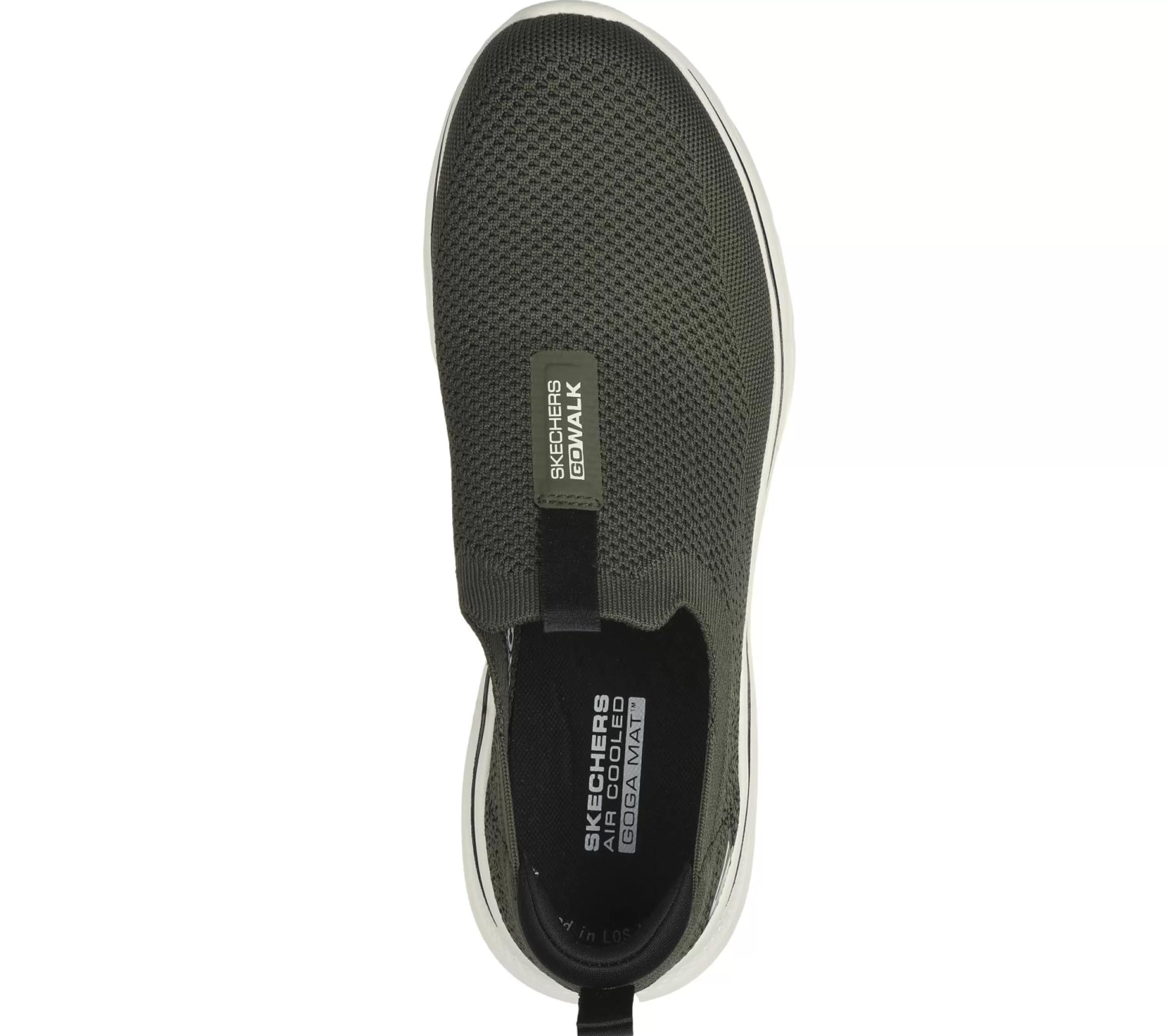 Calçado Sem Atacadores | Sapatilhas | SKECHERS GO WALK 7 AZEITONA / PRETO