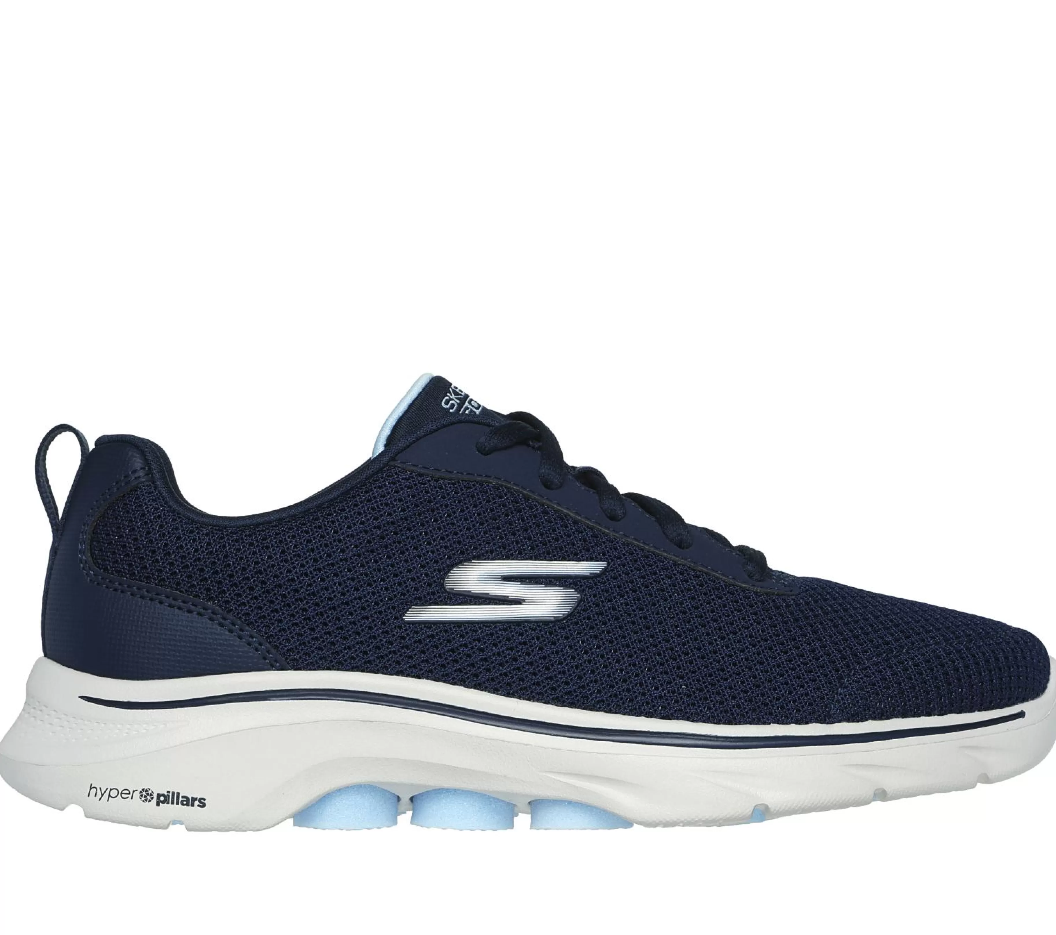 Com Atacadores | Sapatilhas | SKECHERS GO WALK 7 - Clear Path NAVY / AZUL CLARO