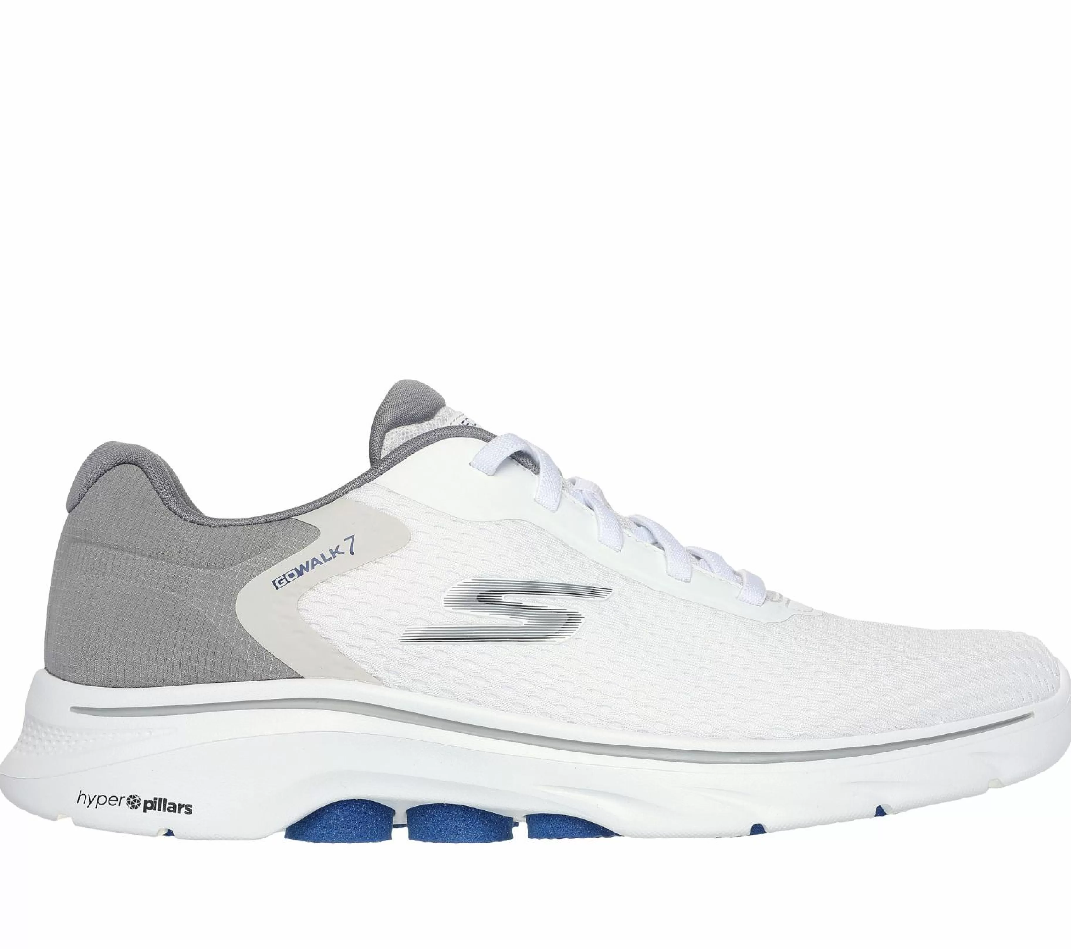 Sapatos Com Atacadores | Sapatilhas | SKECHERS GO WALK 7 - The Construct BRANCO / CINZENTO