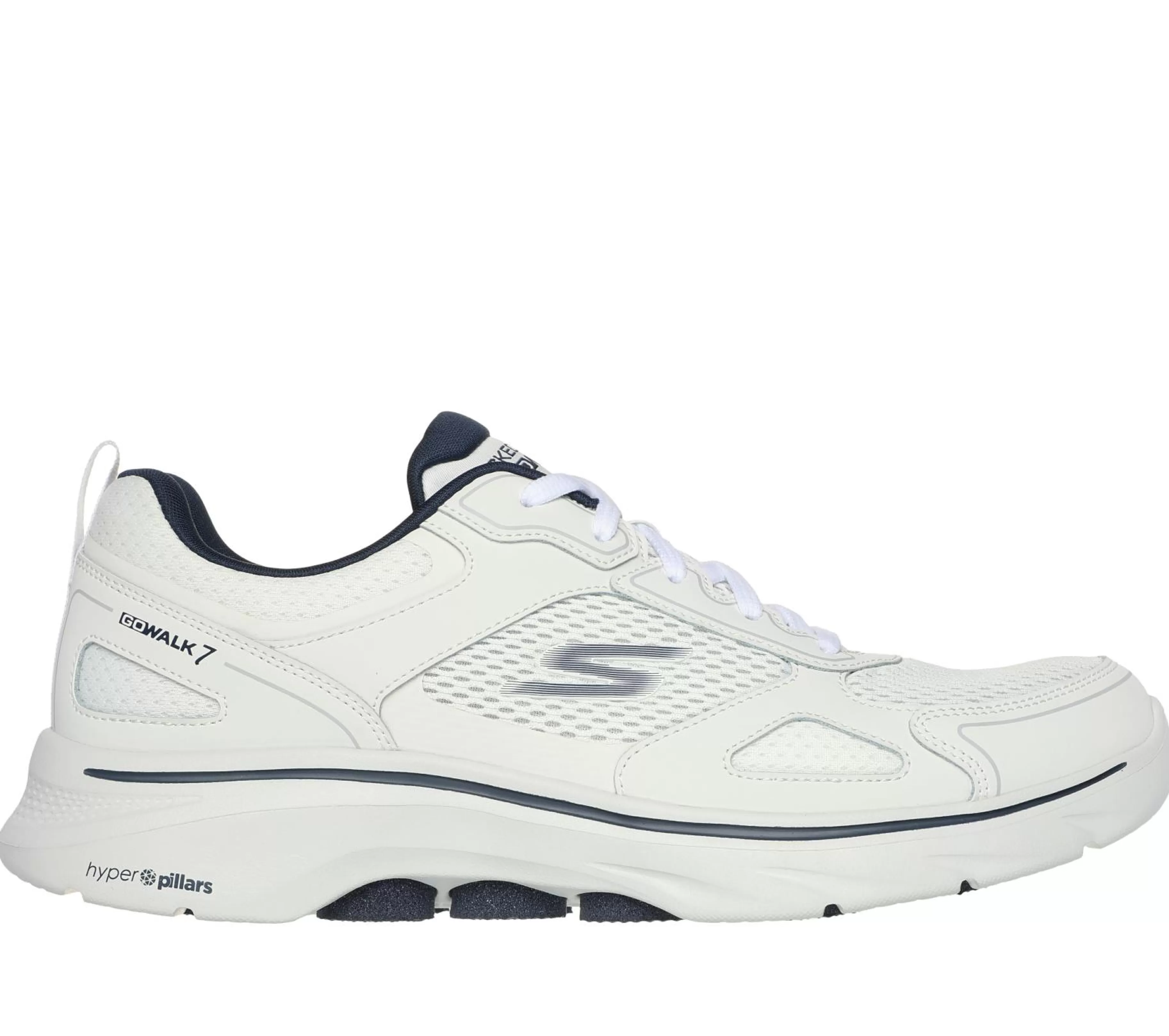 Sapatos Com Atacadores | Sapatilhas | SKECHERS GO WALK 7 - The Forefather BRANCO / NAVY