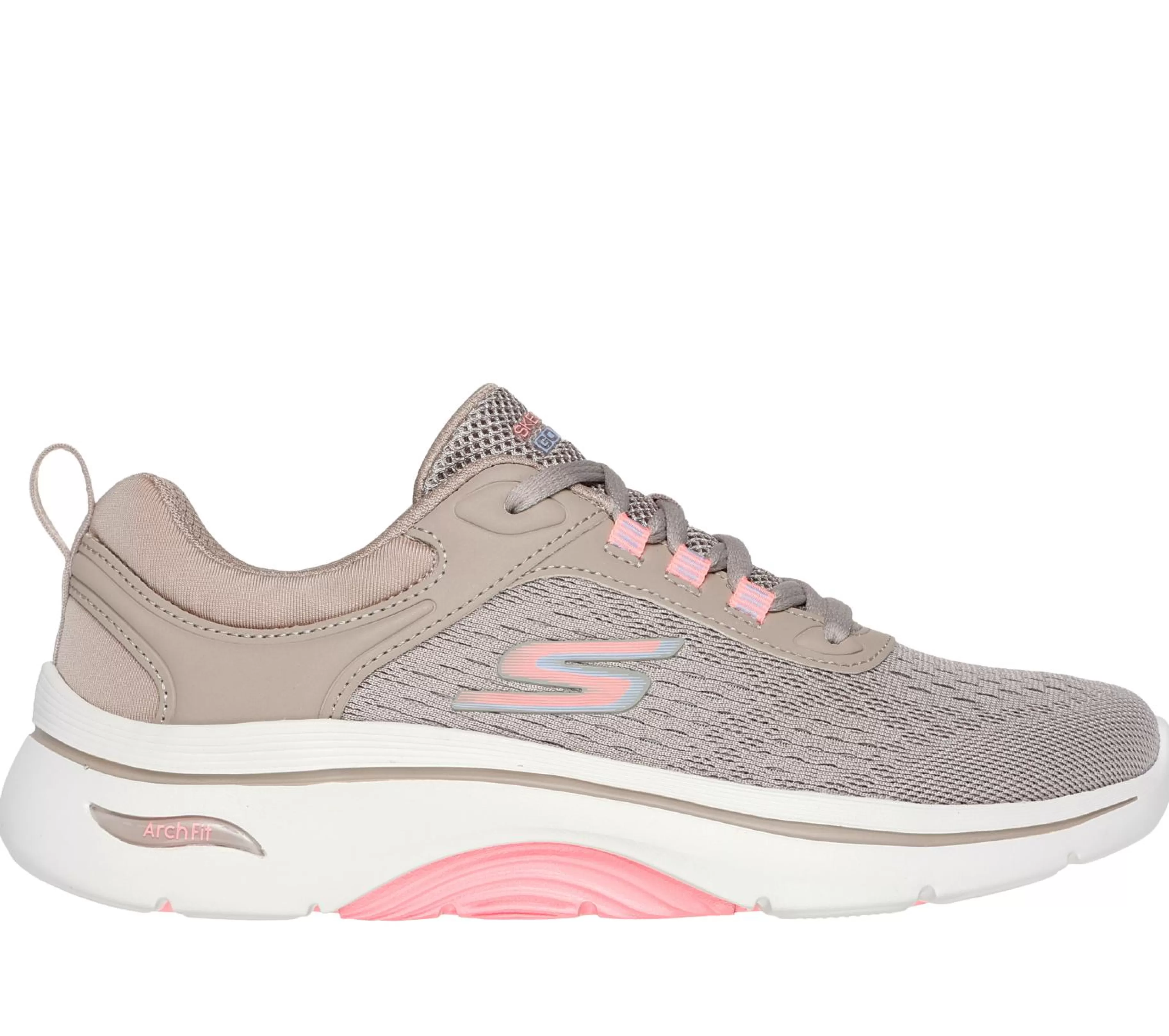 Com Atacadores | Sapatilhas | SKECHERS GO WALK Arch Fit 2.0 - Balin TAUPE / MULTICOR