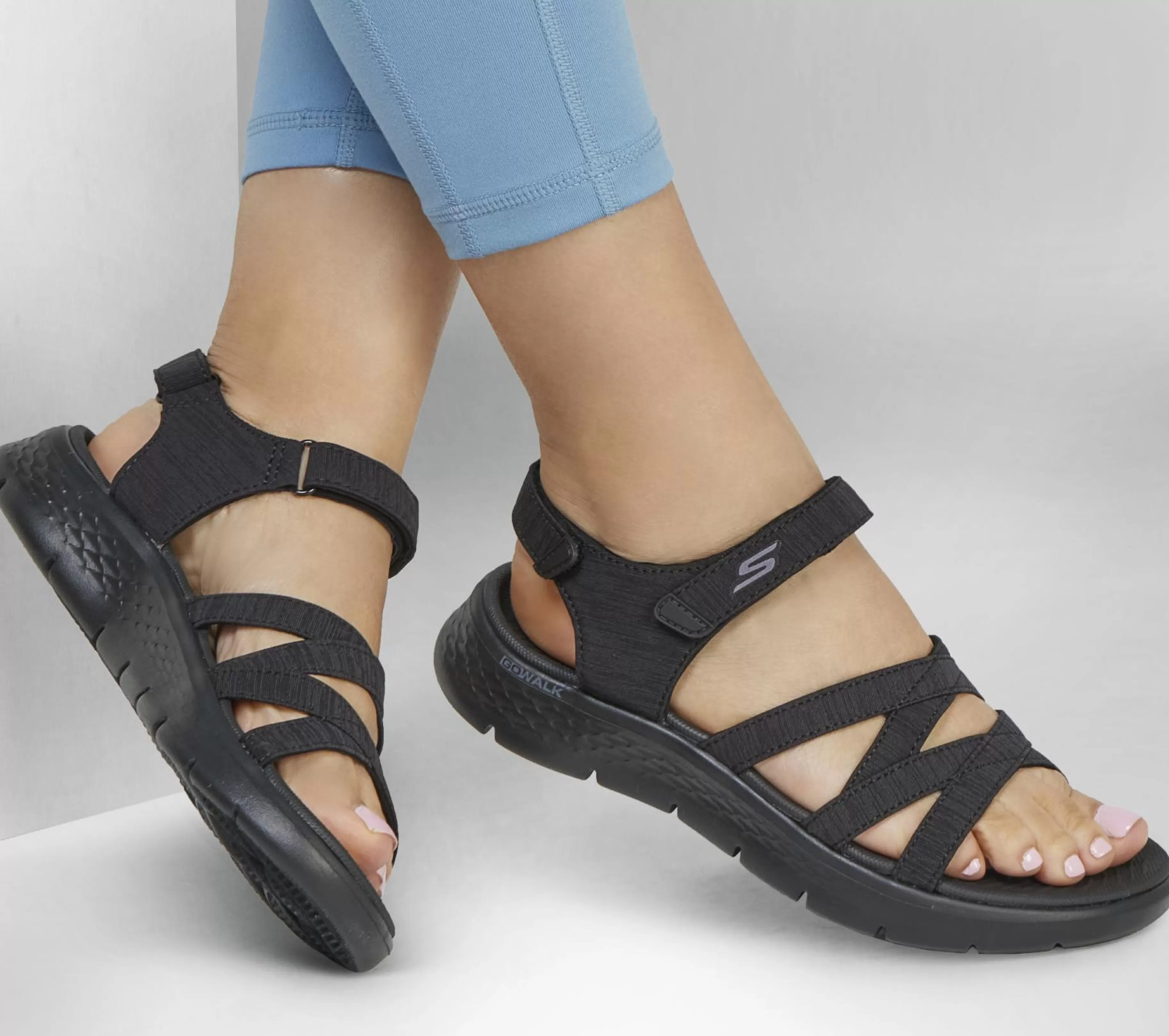 Sandálias | SKECHERS GO WALK FLEX Sandal - Sunshine PRETO