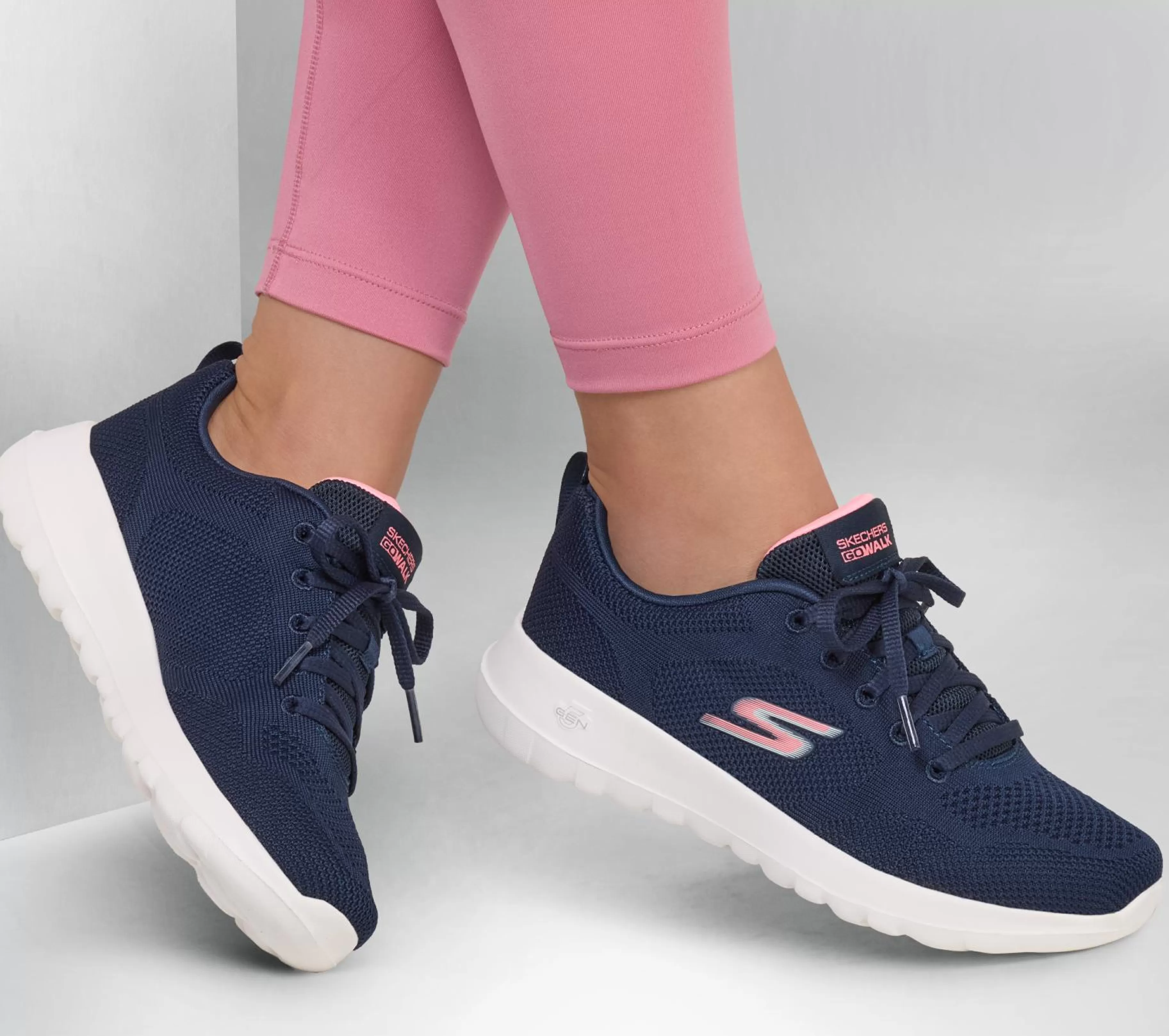 Com Atacadores | Sapatilhas | SKECHERS GO WALK Joy - Violet NAVY / ROSA