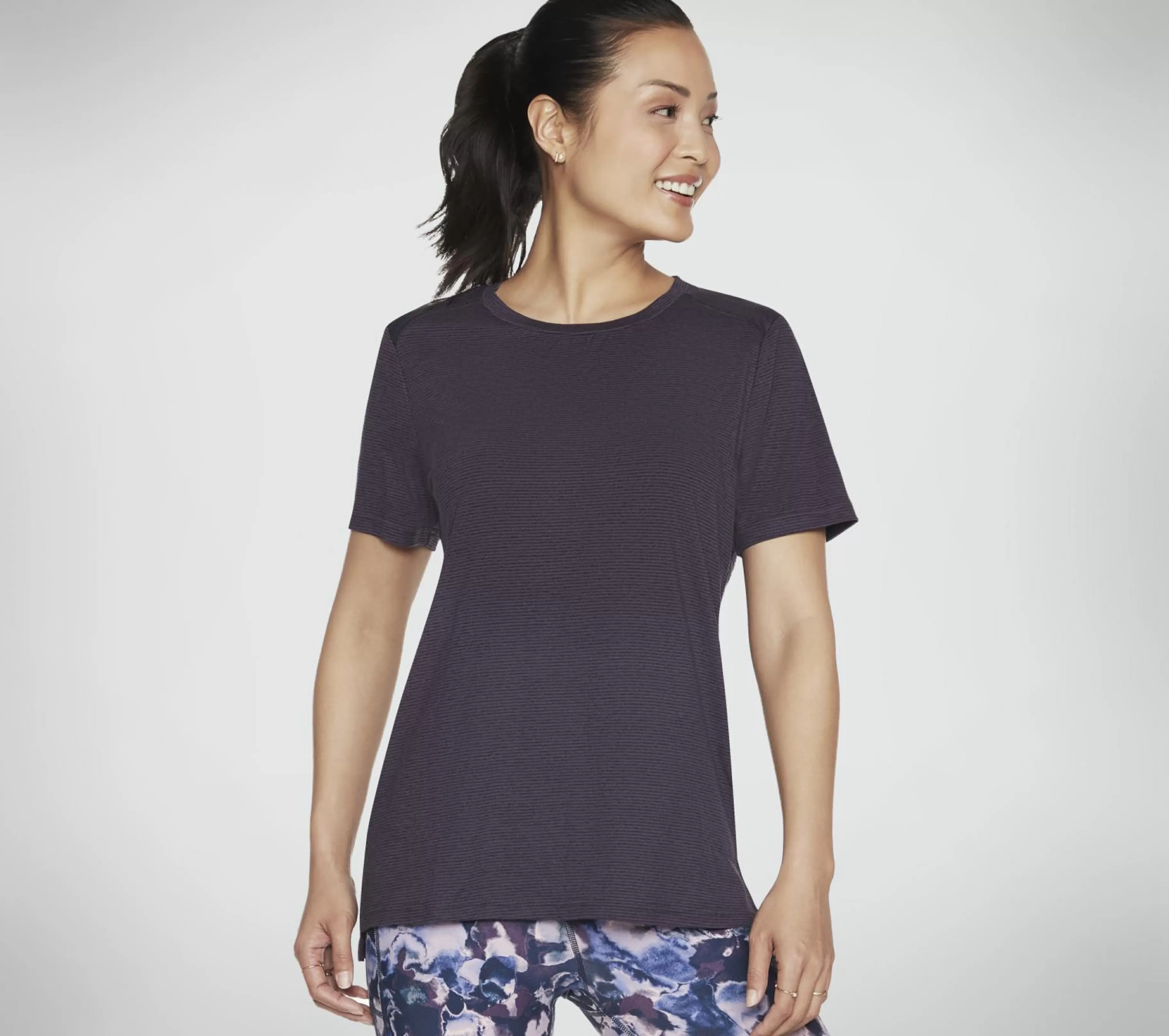 Partes De Cima | Partes De Cima | SKECHERS GODRI STRIDE Tunic Tee ROXO ESCURO