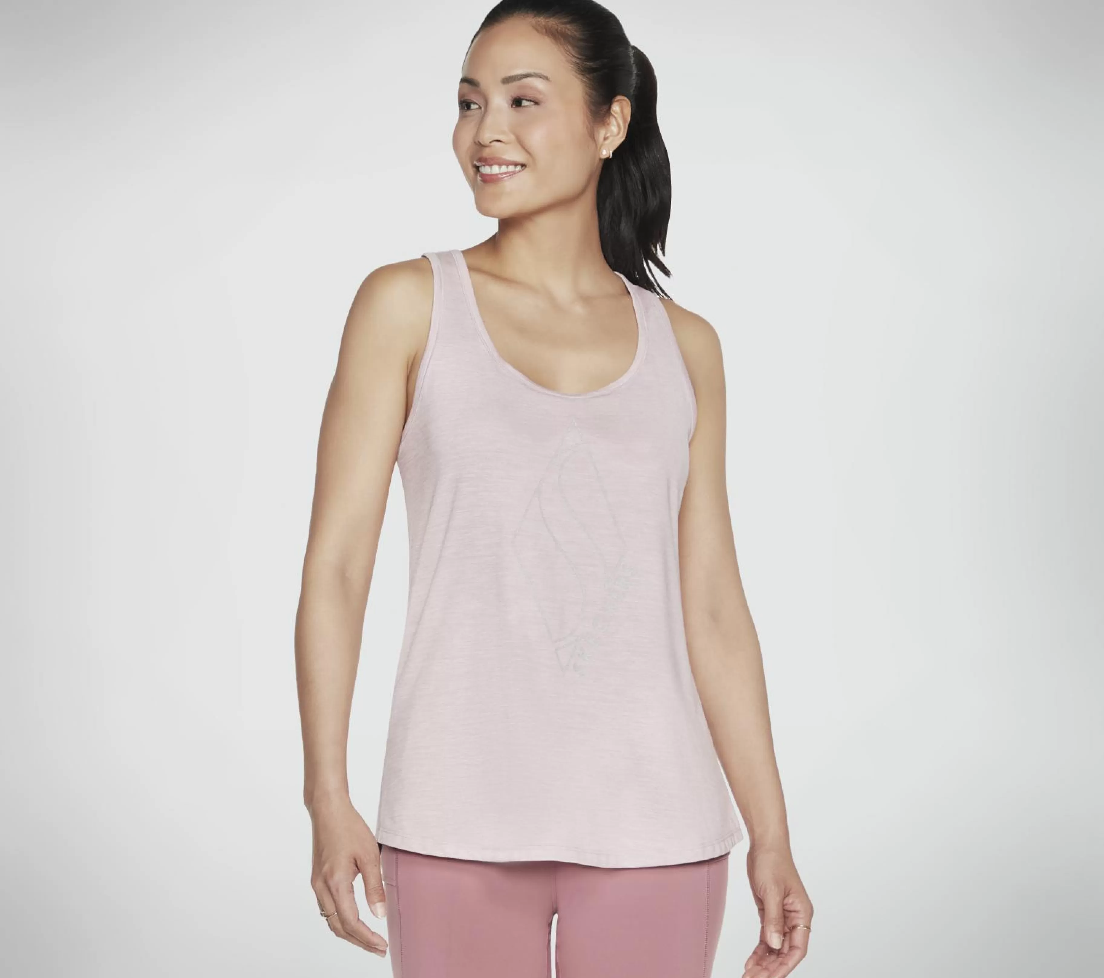 Partes De Cima | Partes De Cima | SKECHERS GODRI SWIFT Racerback Tank ROSA / LAVANDA