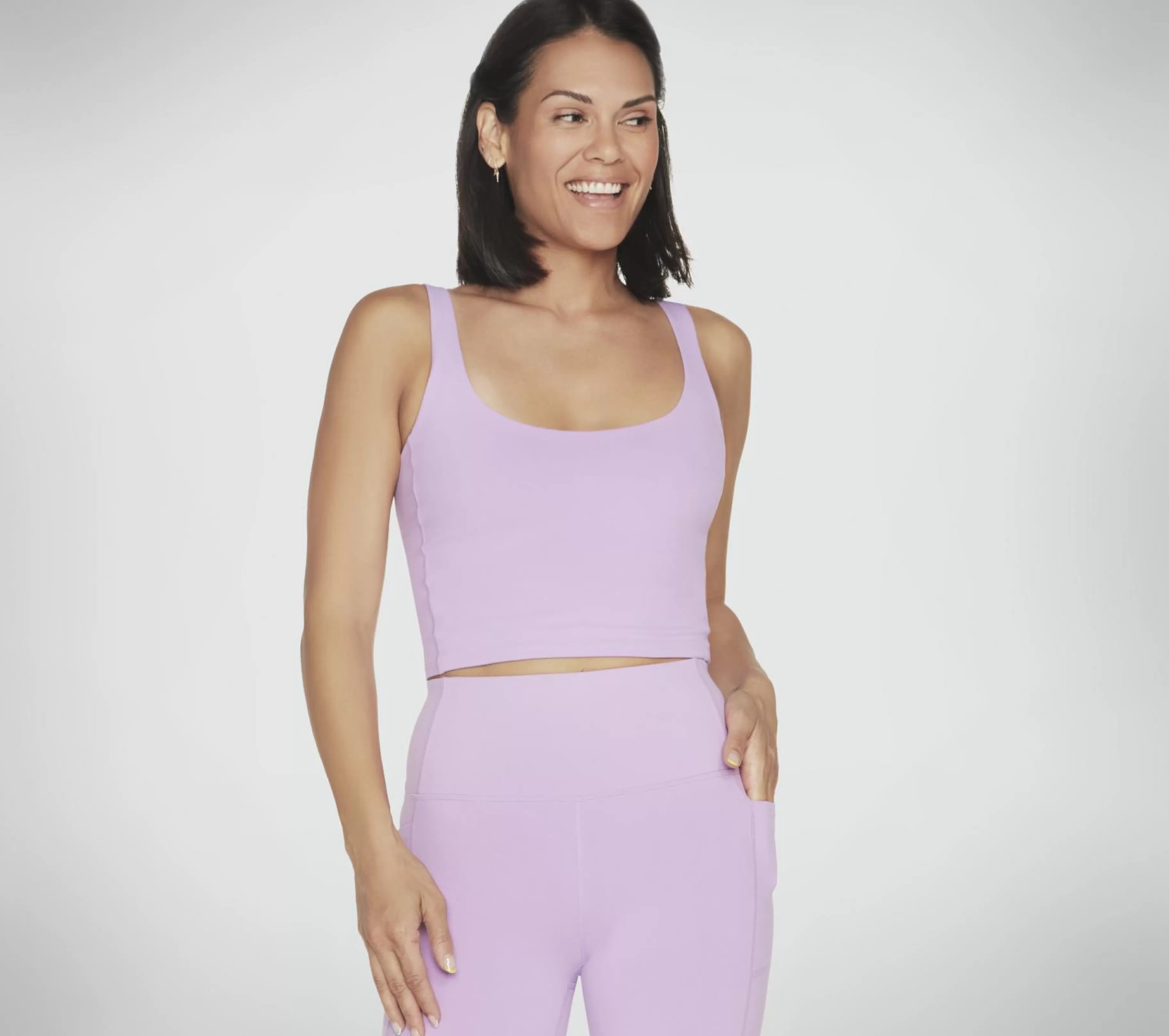 Partes De Cima | Partes De Cima | SKECHERS GOFLEX Joy Longline Bra ROXO / VIOLETA