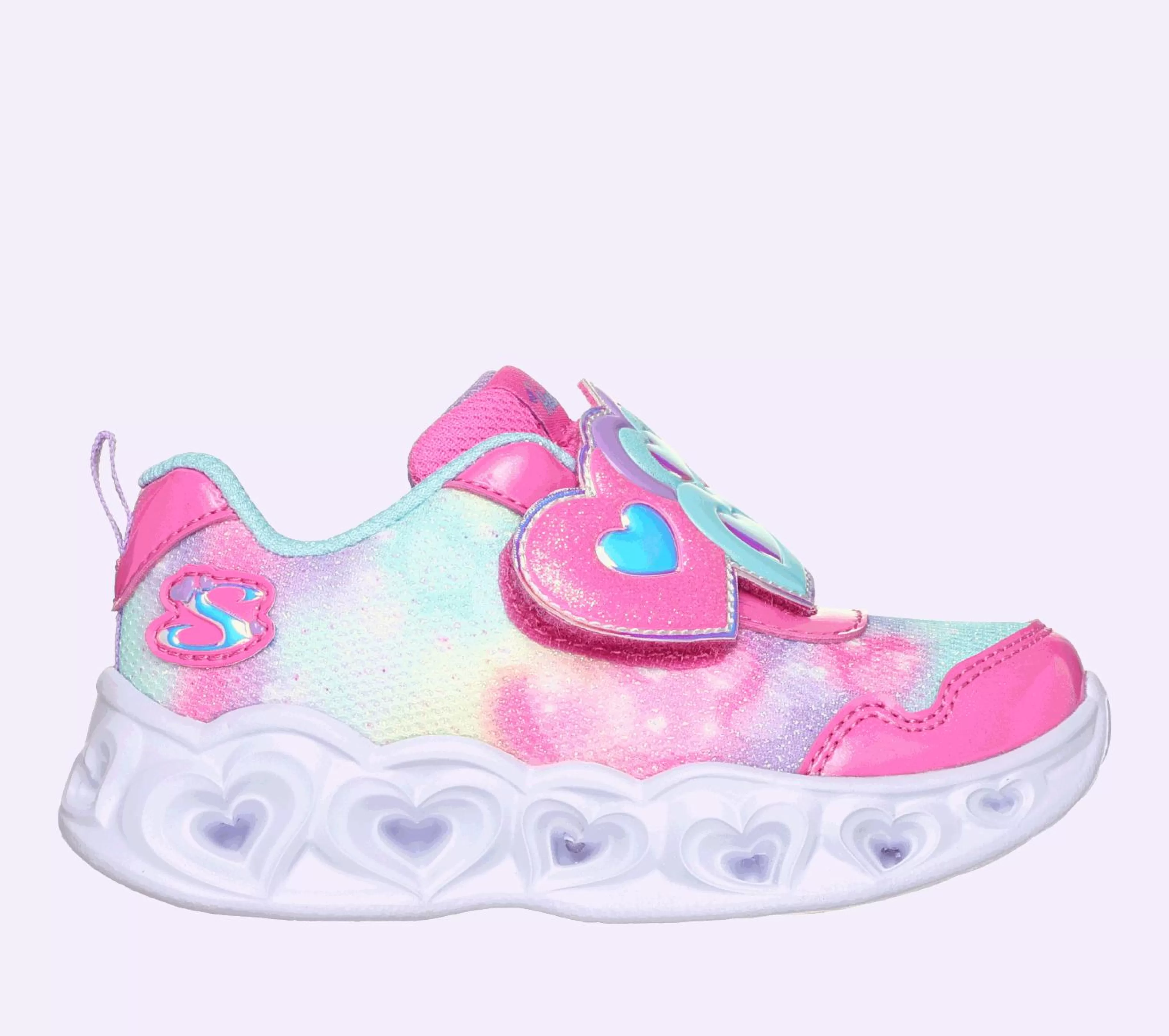 Sapatilhas | SKECHERS Heart Lights - Lovin Reflection ROSA / TURQUESA