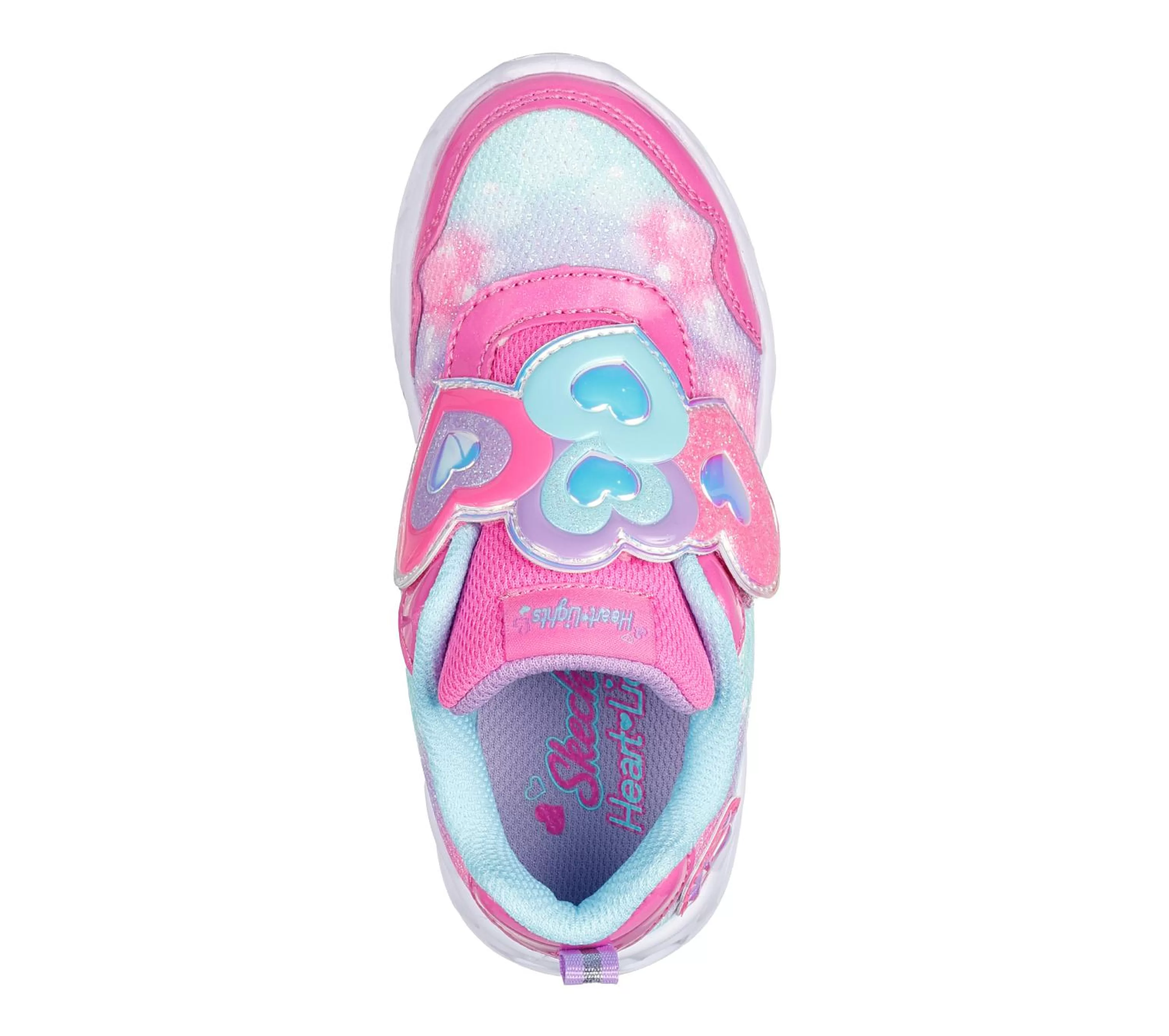 Sapatilhas | SKECHERS Heart Lights - Lovin Reflection ROSA / TURQUESA