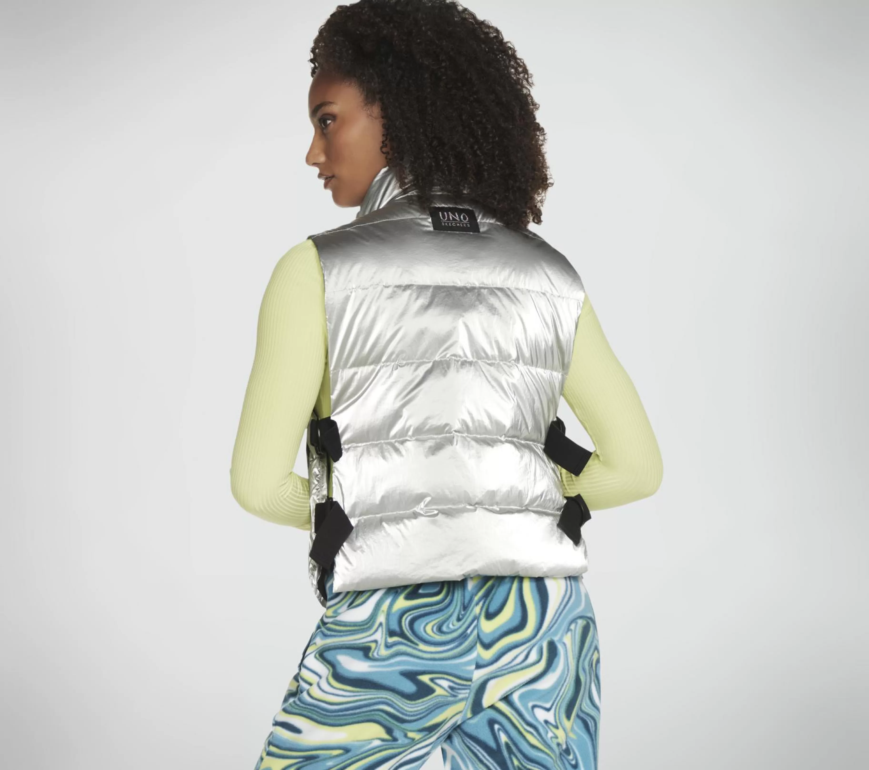 Partes De Cima | Partes De Cima | SKECHERS Hypershine Vest PRATEADO