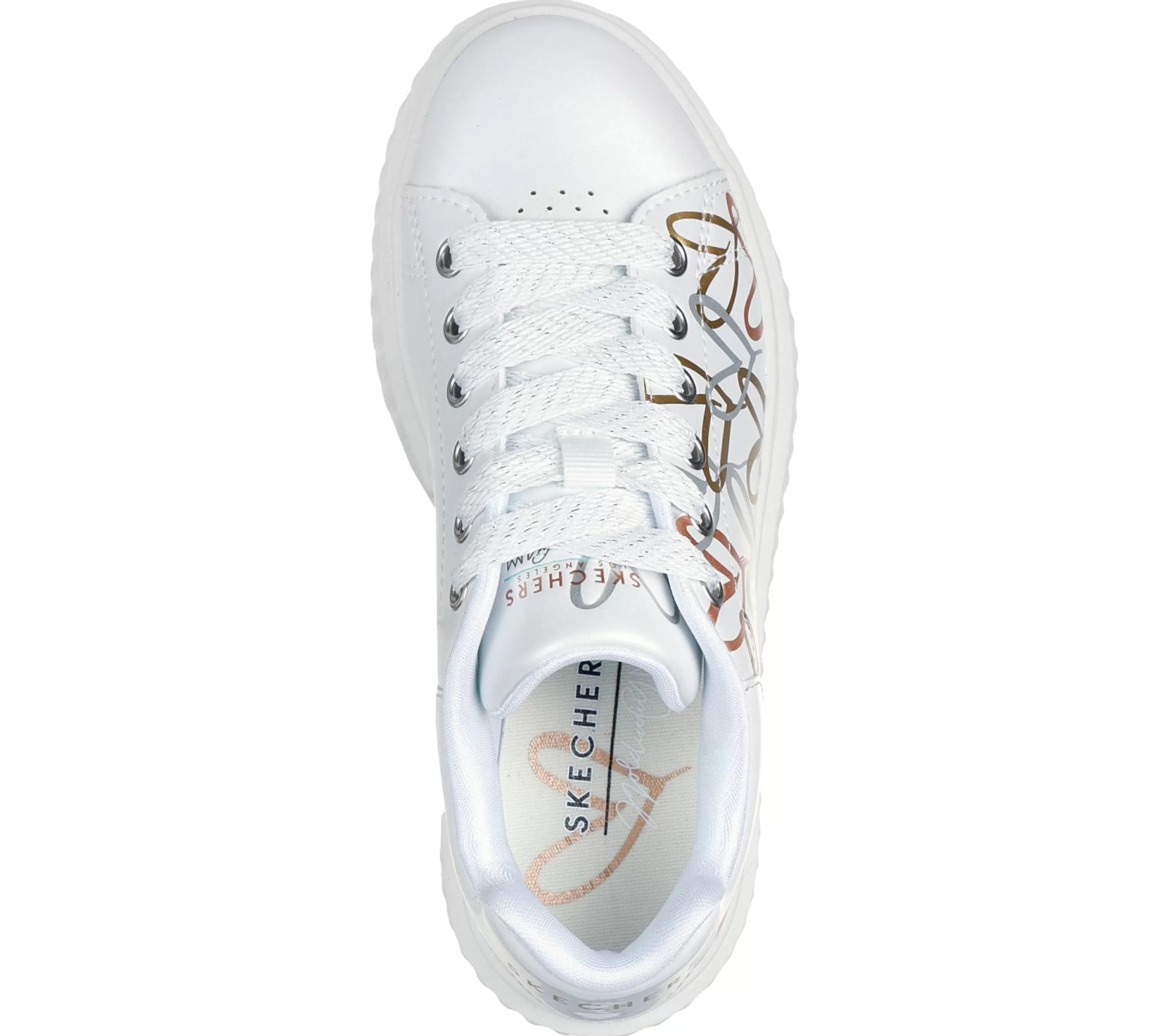 Sapatilhas | SKECHERS JGoldcrown: Hi Ridge BRANCO / DOURADO