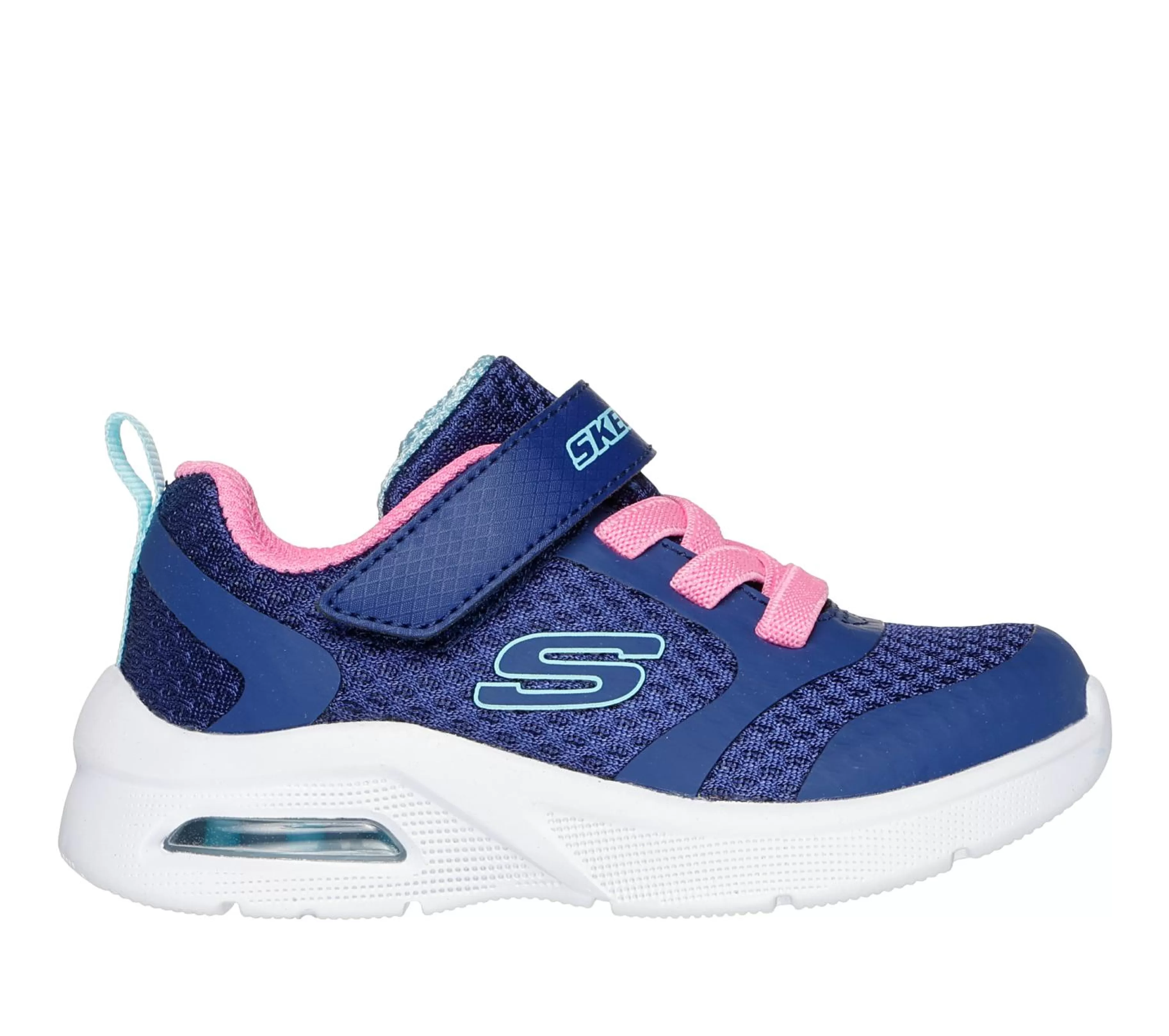 Calçado Sem Atacadores | Sapatilhas | SKECHERS Microspec Max - Racer Gal NAVY / ROSA