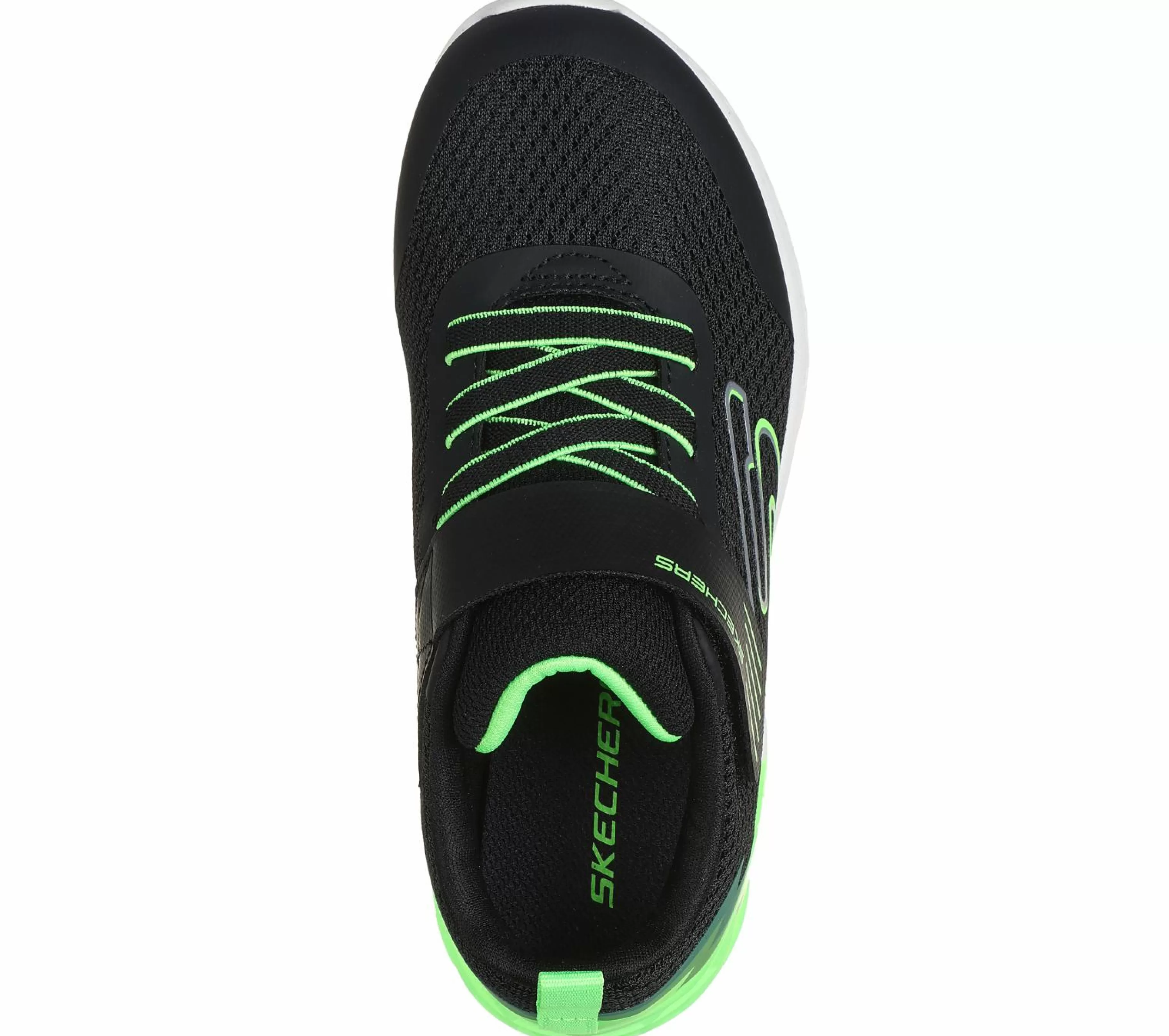 Calçado Sem Atacadores | Sapatilhas | SKECHERS Microspec Max II - Vodrox PRETO / LIMA