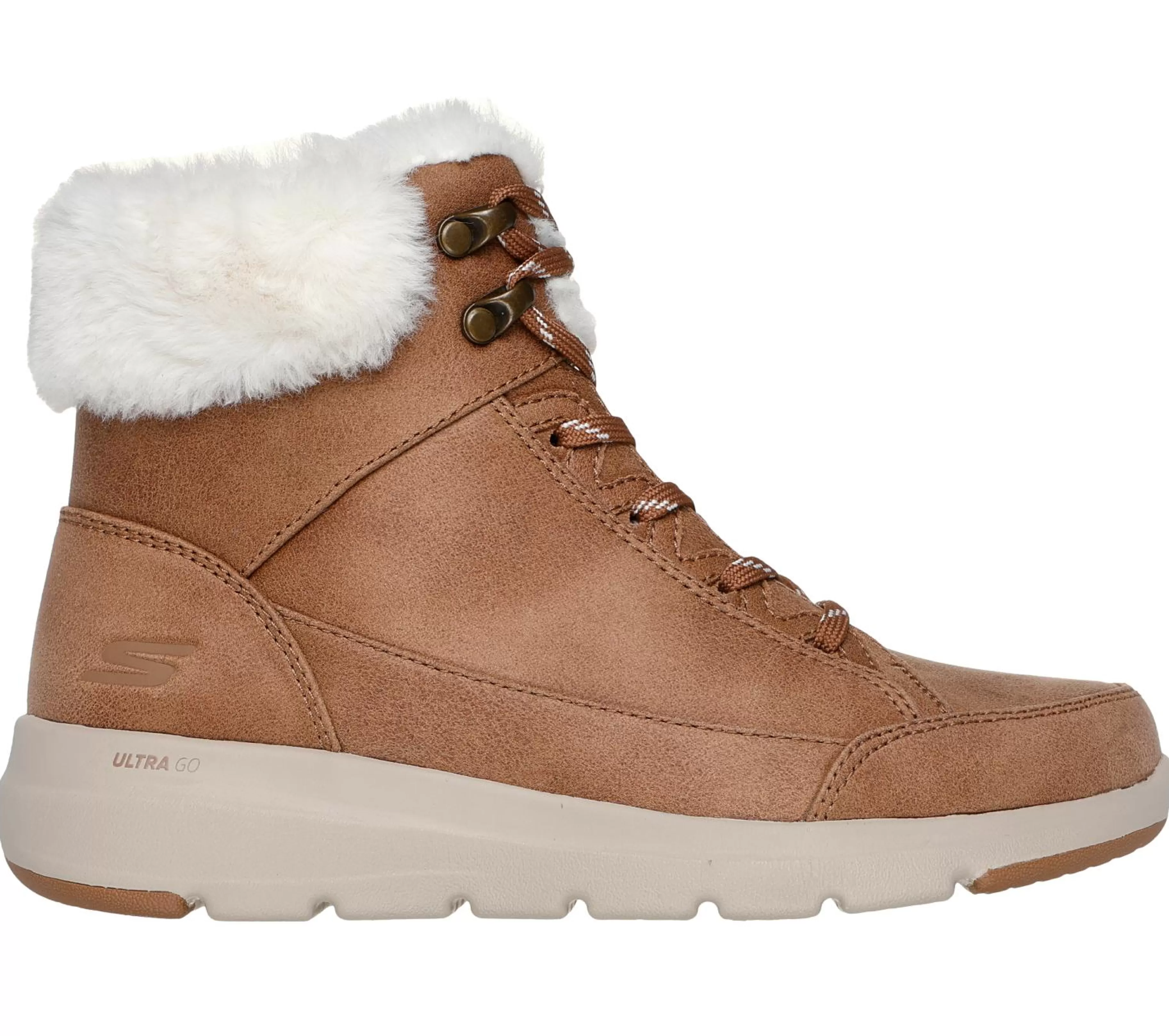 Botas | Com Atacadores | SKECHERS On-the-GO Glacial Ultra - Cozyly CASTANHO CLARO