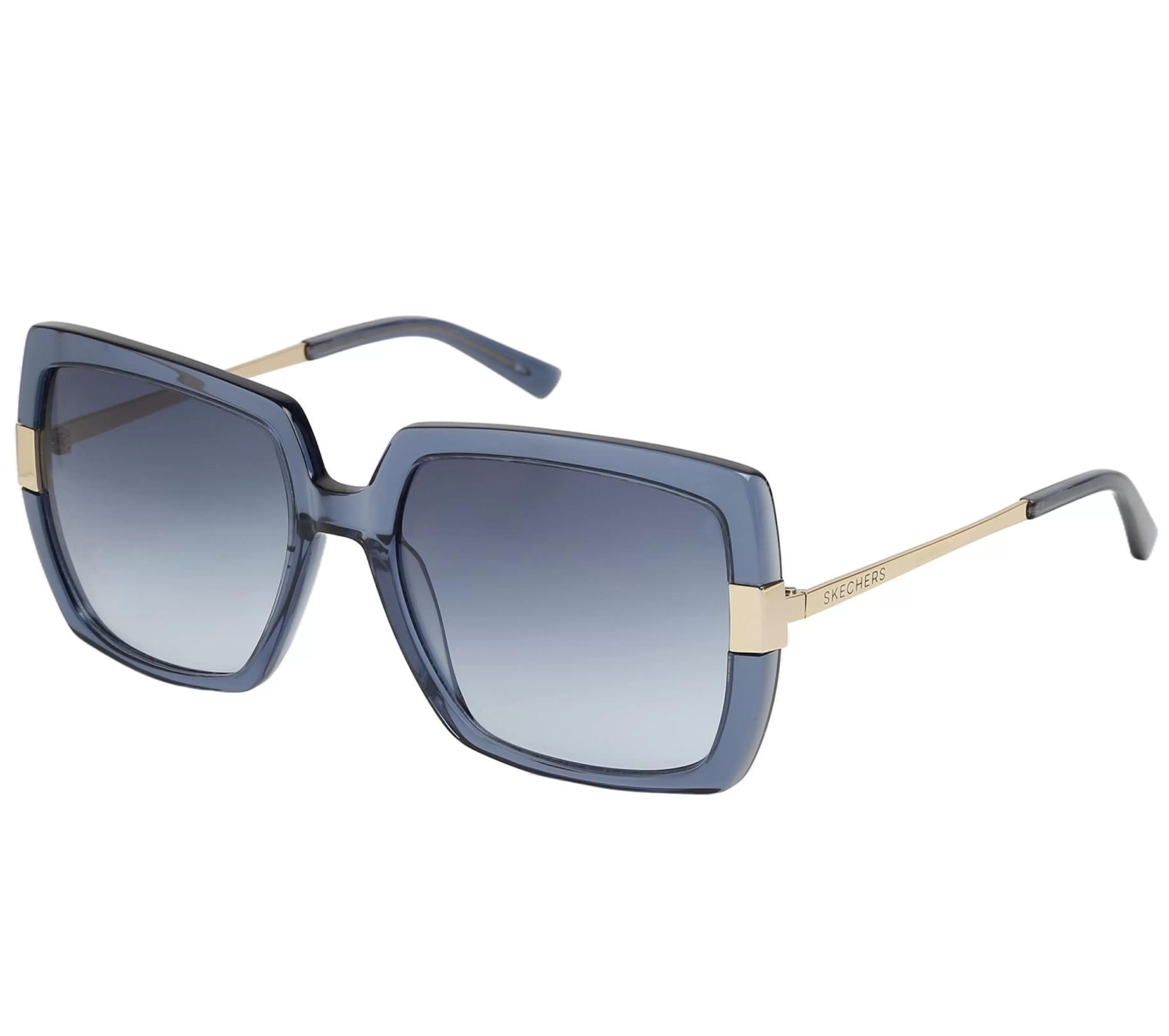 Óculos De Sol | SKECHERS Oversized Square Sunglasses AZUL / DOURADO