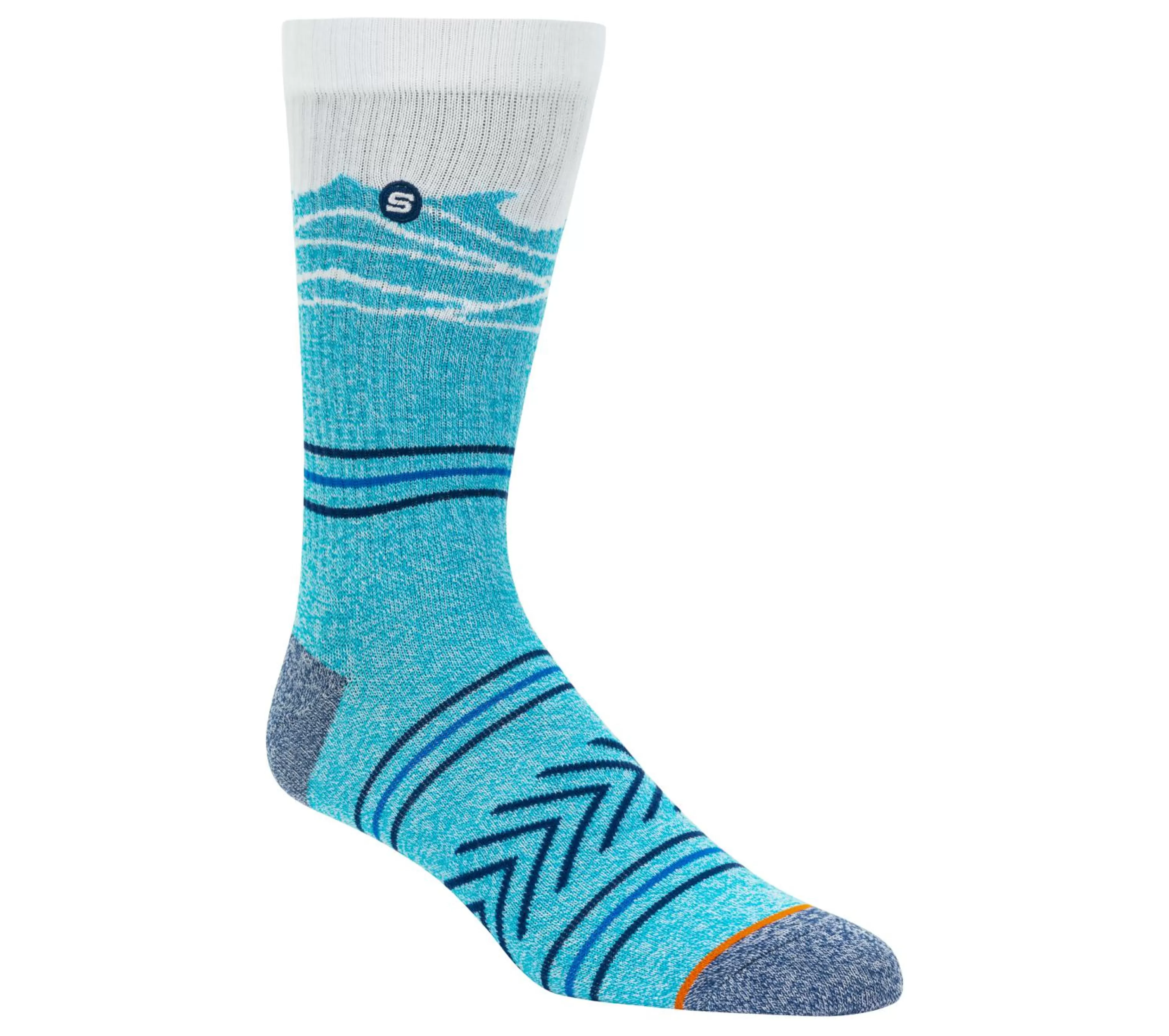 Meias | Acessórios | SKECHERS 1 Pack Beach Waves Crew Sock AZUL