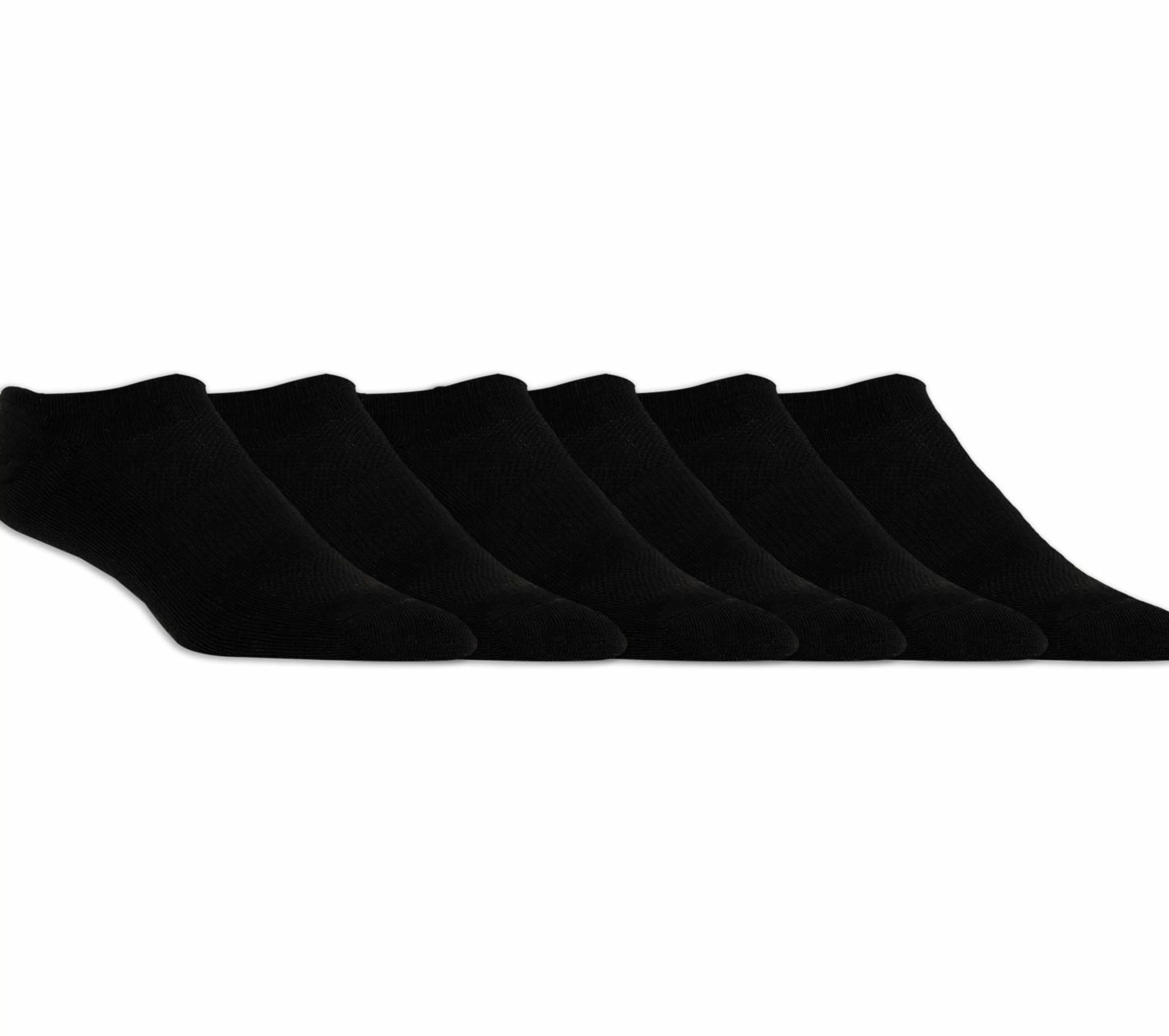 Meias | Acessórios | SKECHERS 6 Pack Half Terry Invisible Socks PRETO