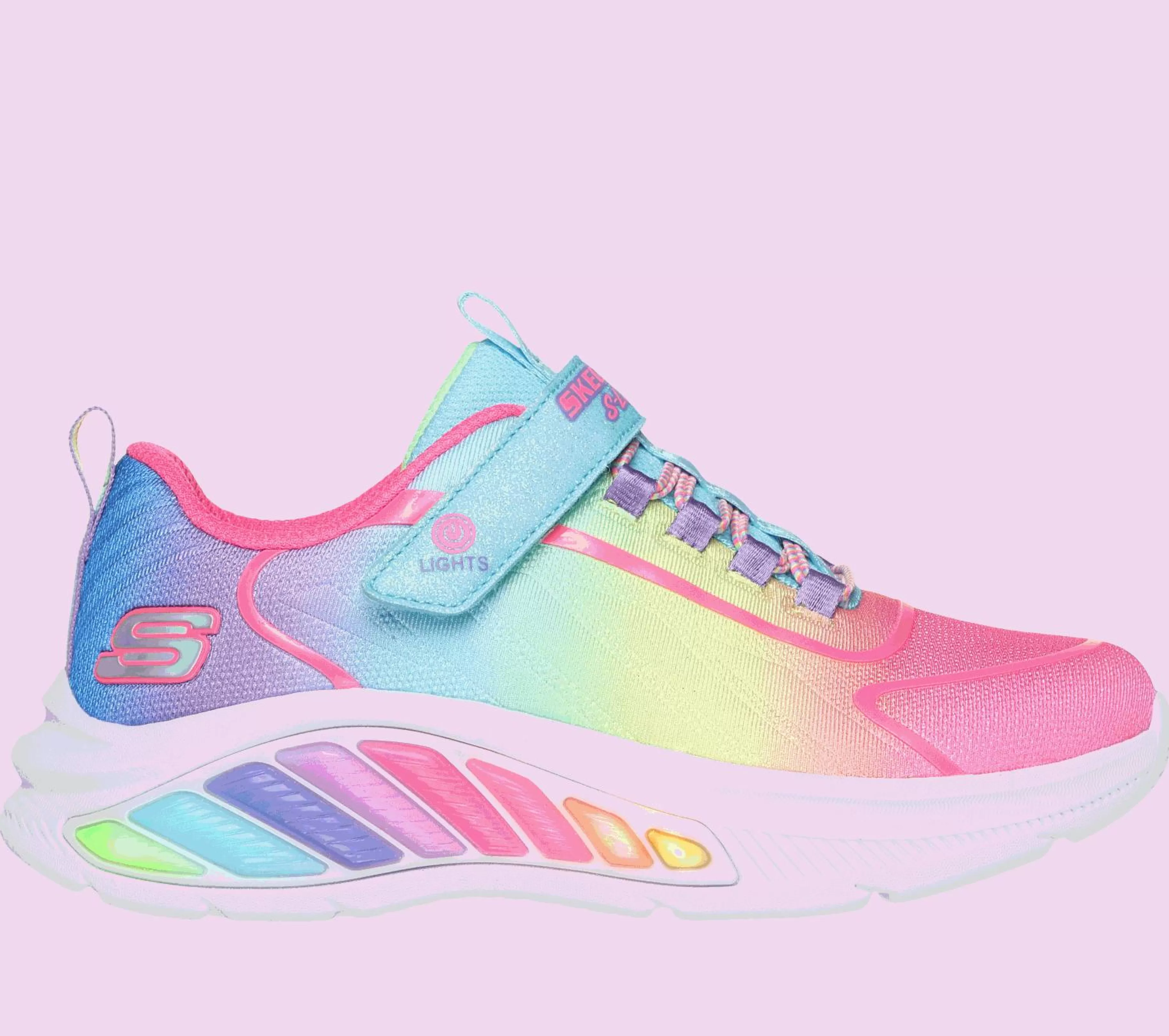 Luzes | Sapatilhas | SKECHERS Rainbow Cruisers TURQUESA / MULTICOR