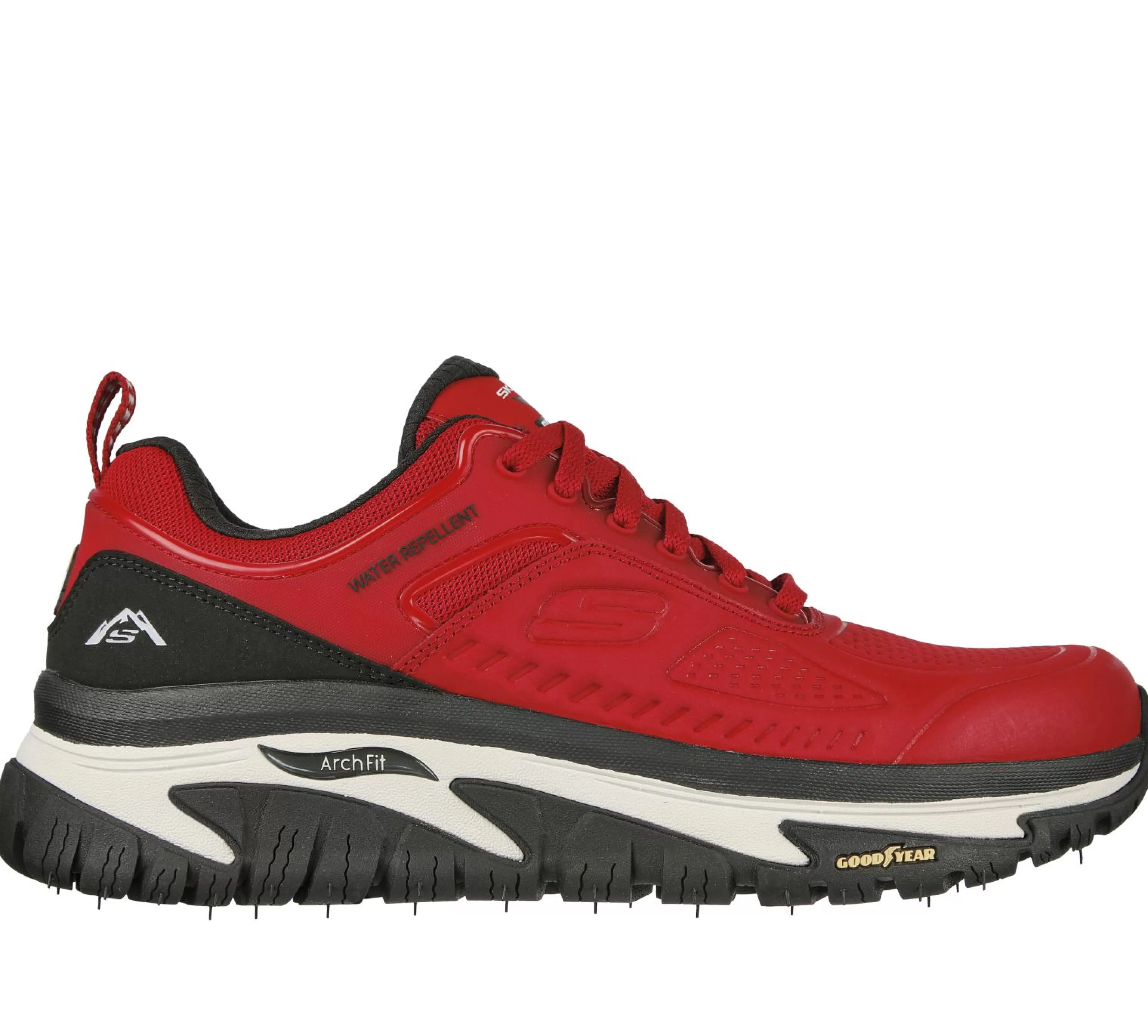 Sapatilhas Casuais | SKECHERS Relaxed Fit: Arch Fit Road Walker - Recon VERMELHO / PRETO