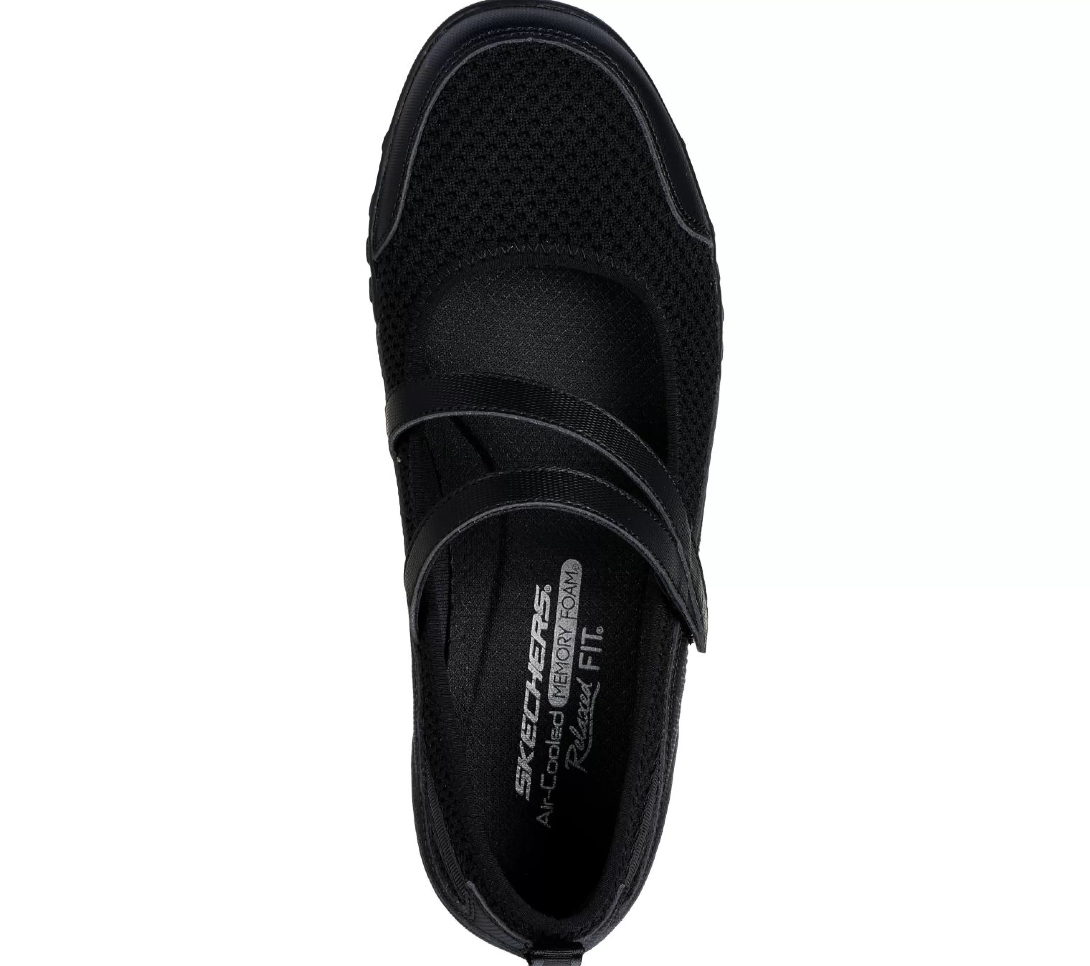 Sapatos Rasos | Calçado Sem Atacadores | SKECHERS Relaxed Fit: Breathe-Easy - Keep Clean PRETO