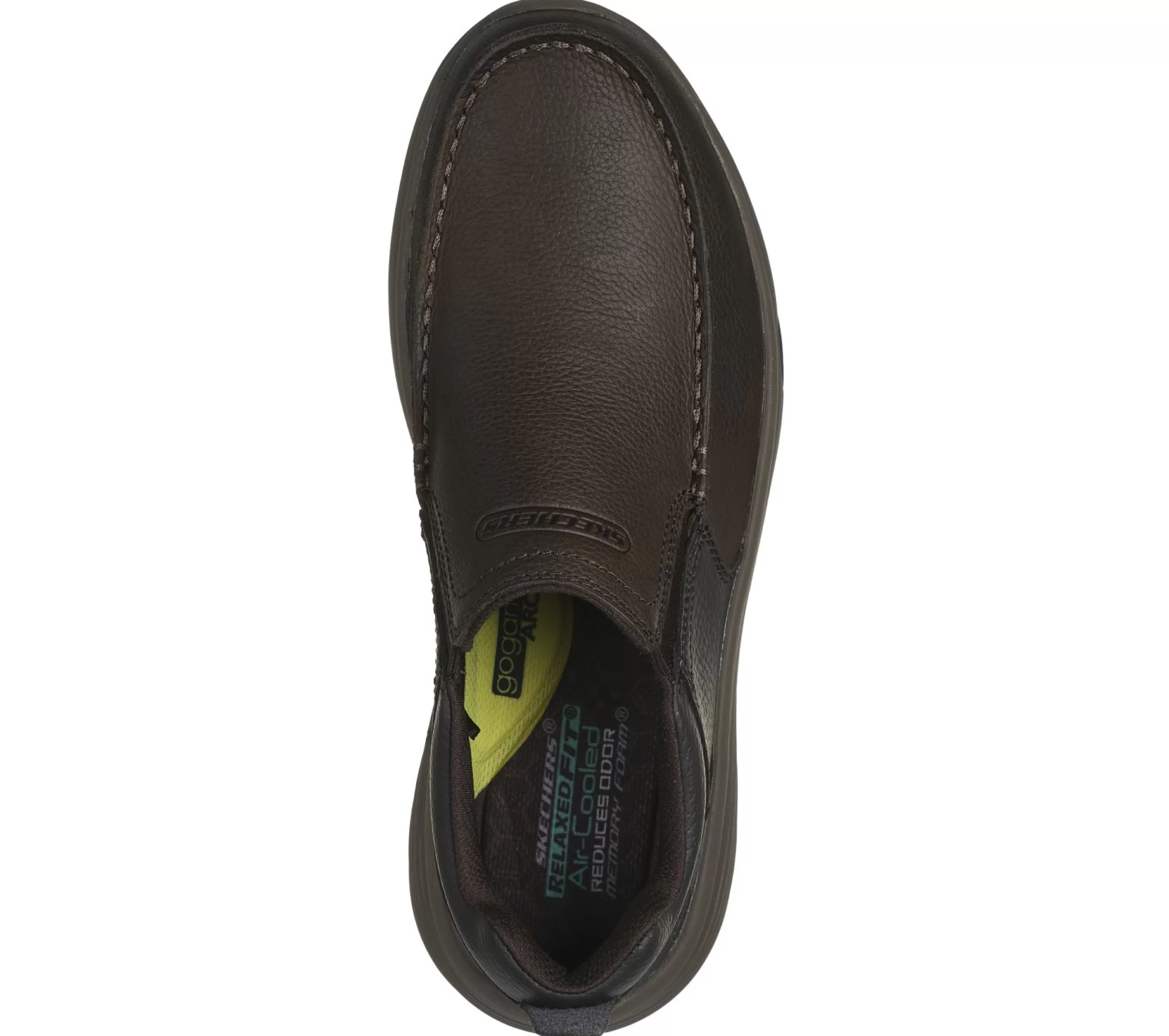 Sapatilhas Casuais | Calçado Sem Atacadores | SKECHERS Relaxed Fit: Calabrio - Bazley CASTANHO ESCURO