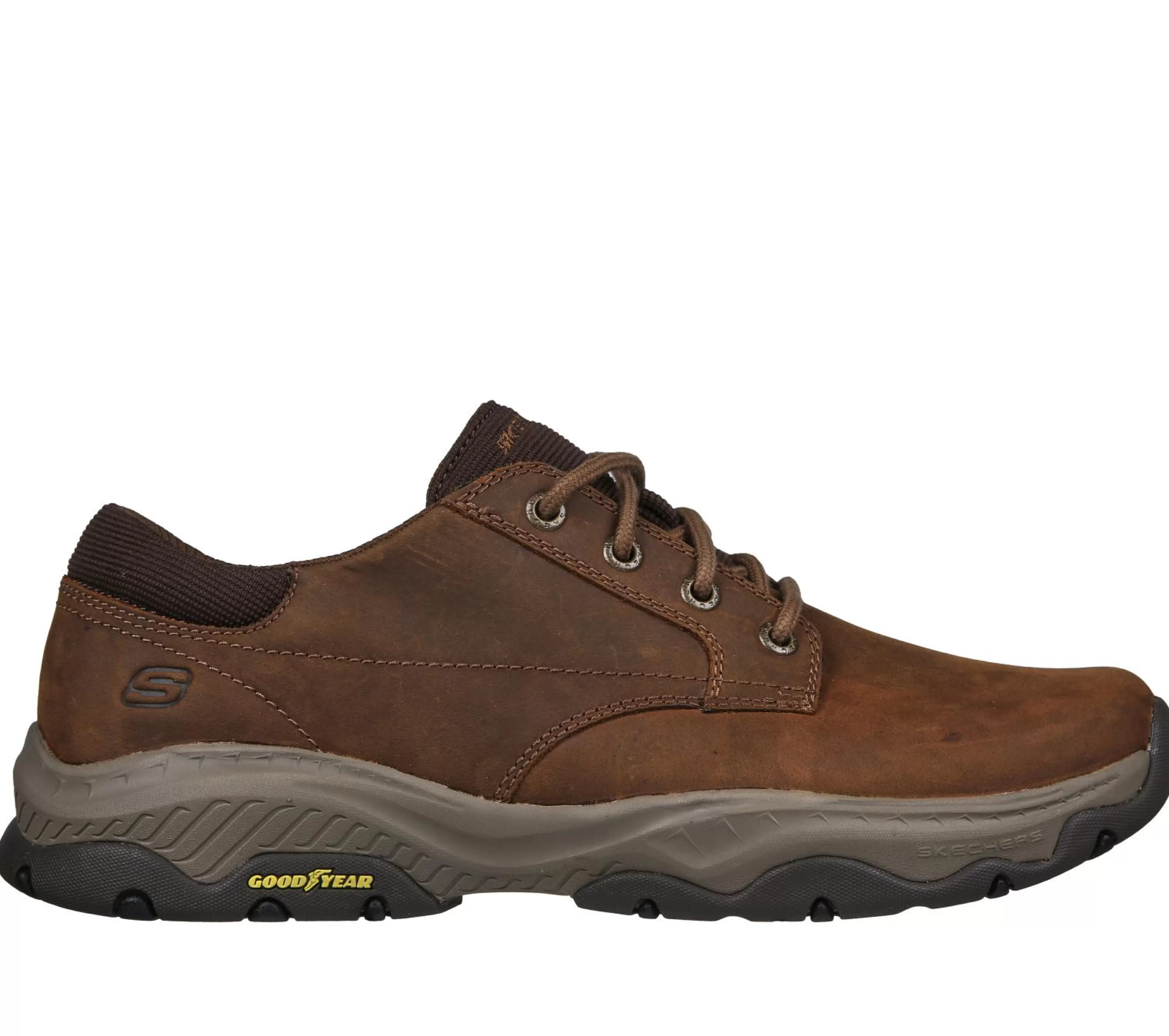 Sapatos Com Atacadores | Sapatilhas Casuais | SKECHERS Relaxed Fit: Craster - Fenzo CASTANHO