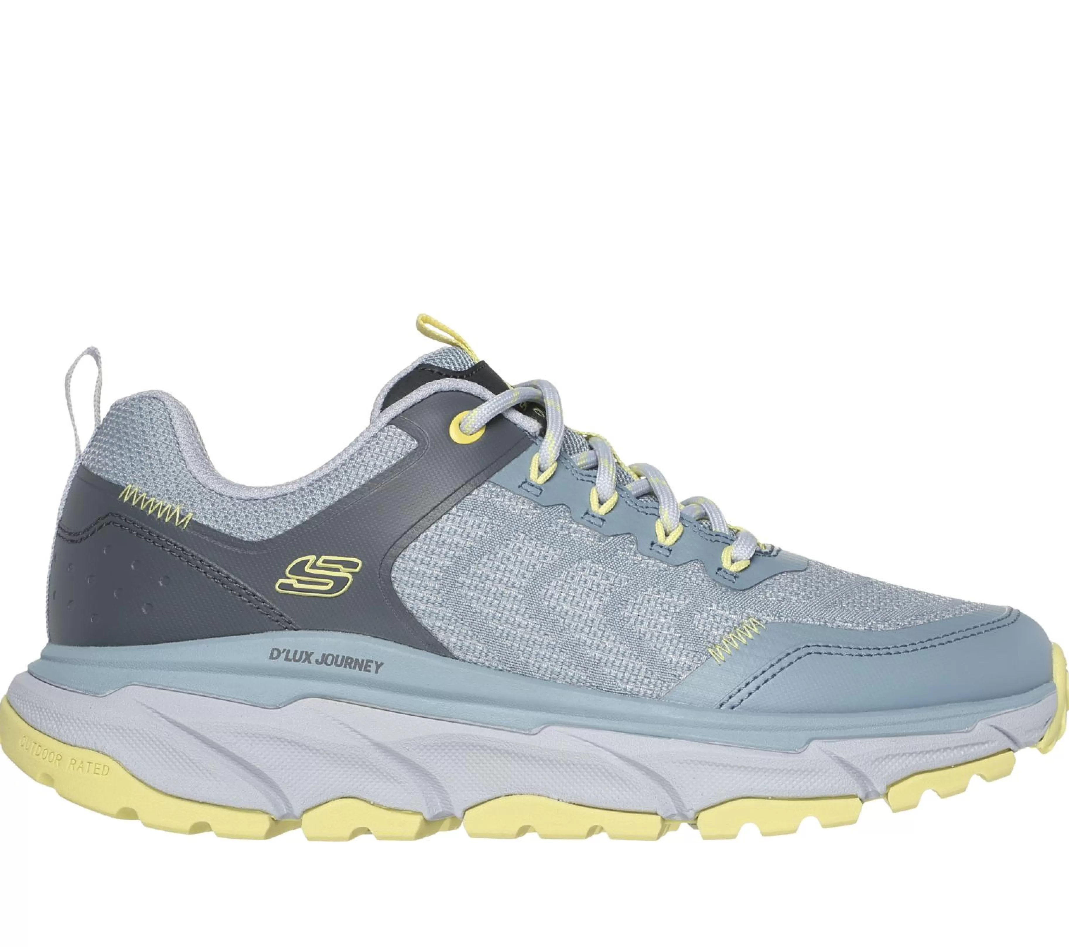 Com Atacadores | Sapatilhas Casuais | SKECHERS Relaxed Fit: D'Lux Journey - Marigold AZUL / AMARELO