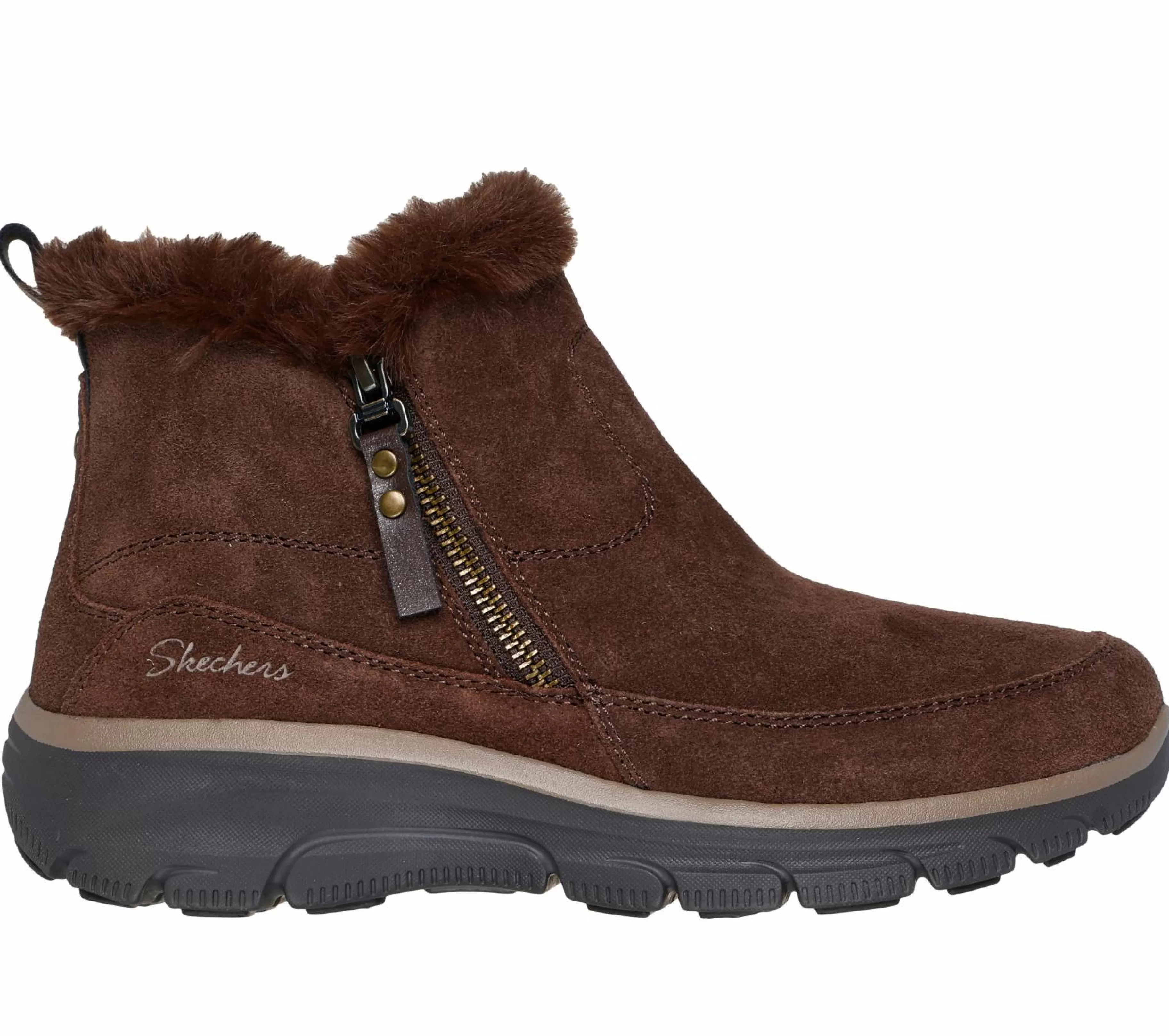 Botas | SKECHERS Relaxed Fit: Easy Going - Cool Zip! CHOCOLATE