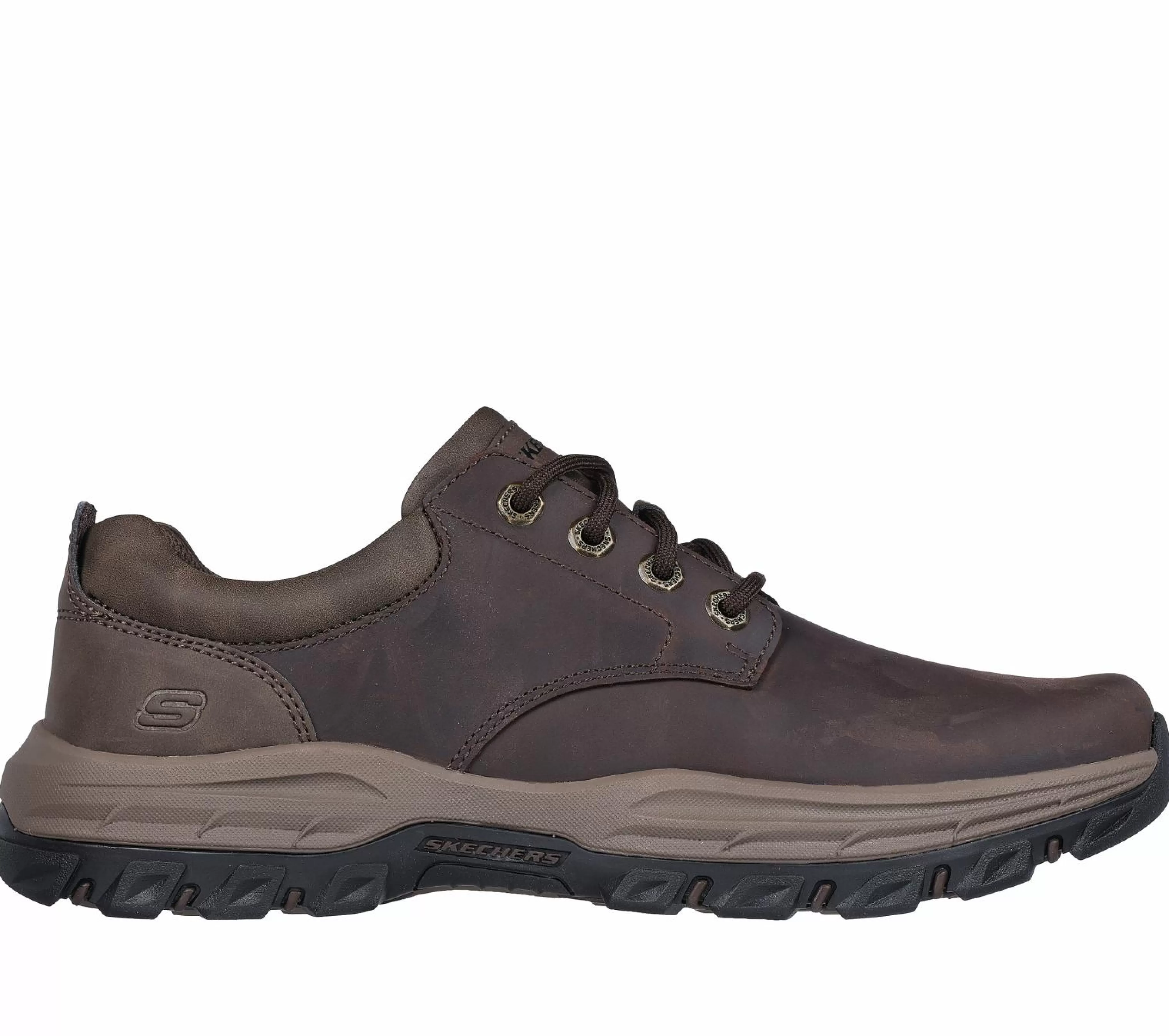 Sapatos Com Atacadores | Sapatilhas Casuais | SKECHERS Relaxed Fit: Knowlson - Leland CASTANHO ESCURO