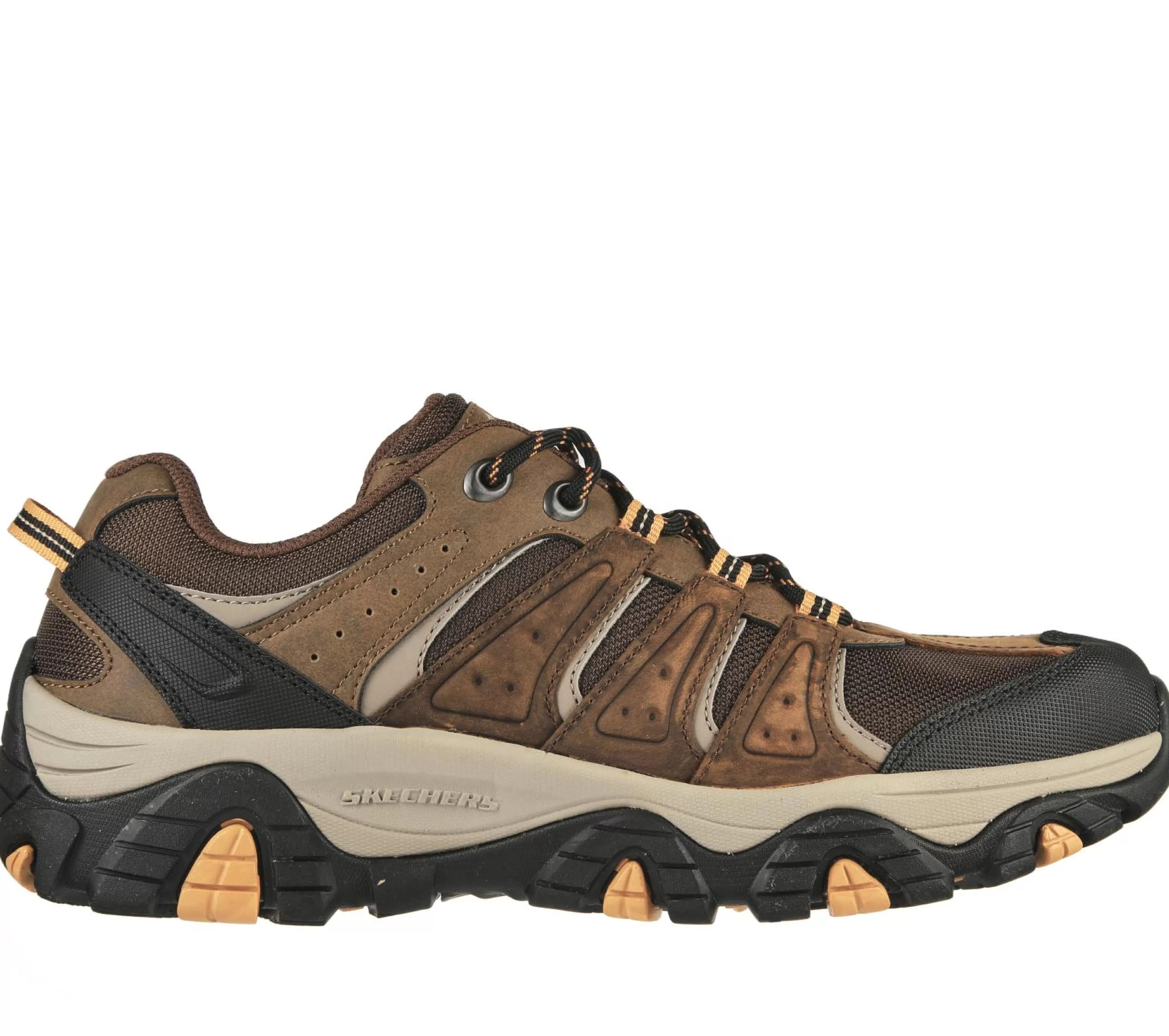 Sapatos Com Atacadores | Sapatilhas | SKECHERS Relaxed Fit: Pine Trail - Kordova CASTANHO