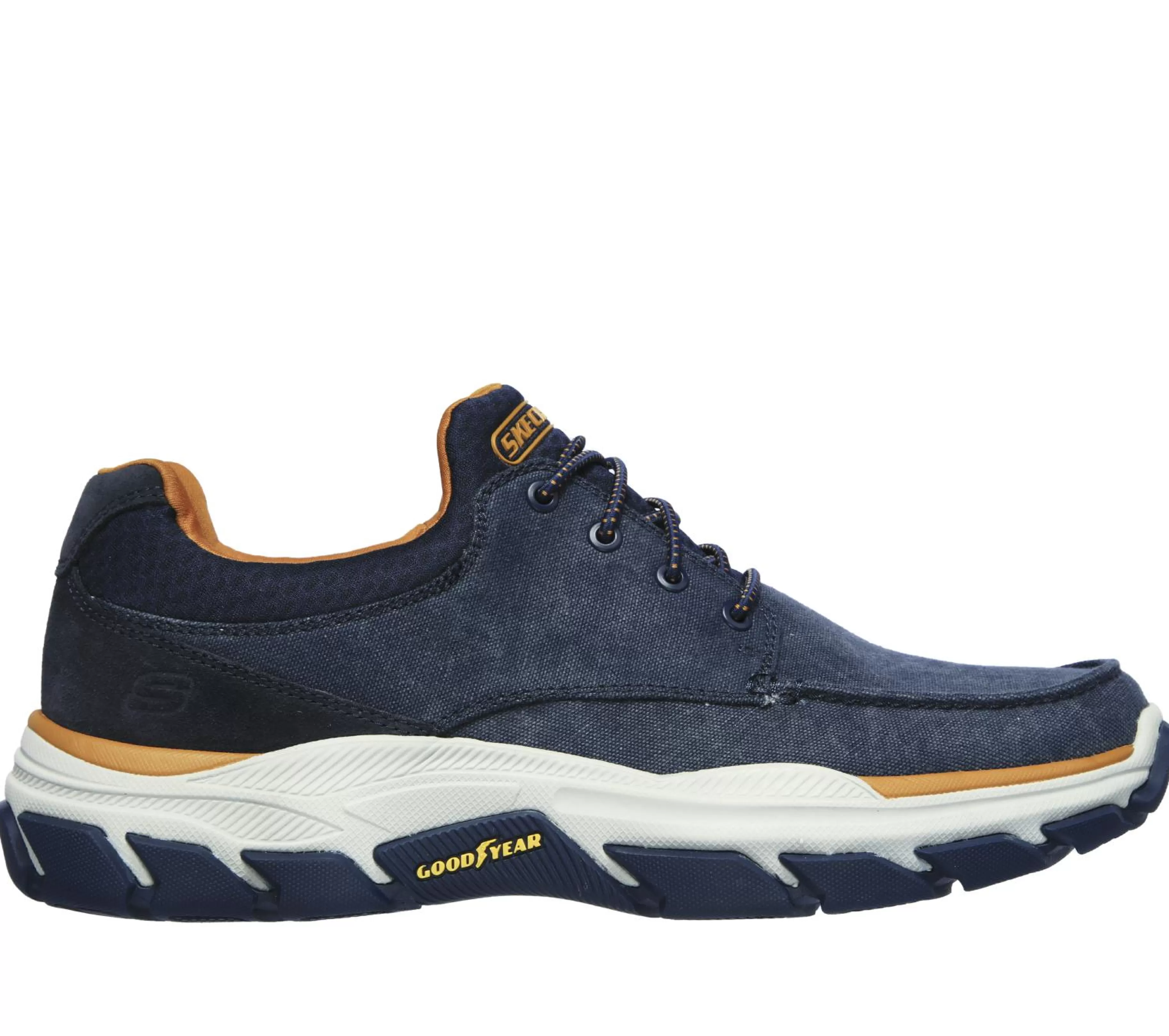 Sapatos Em Tela | Sapato De Vela | SKECHERS Relaxed Fit: Respected - Loleto NAVY