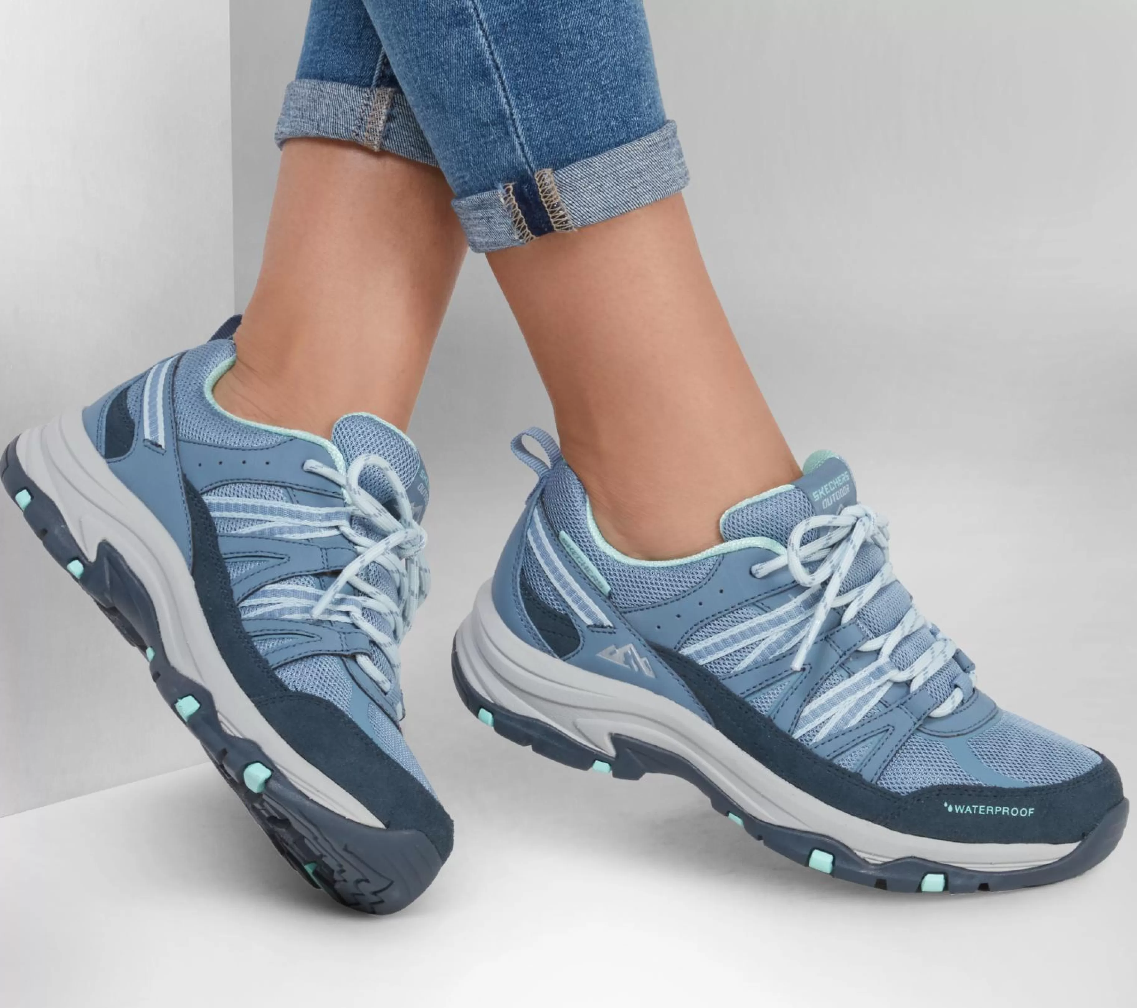 Com Atacadores | SKECHERS Relaxed Fit: Trego - Lookout Point CINZENTO