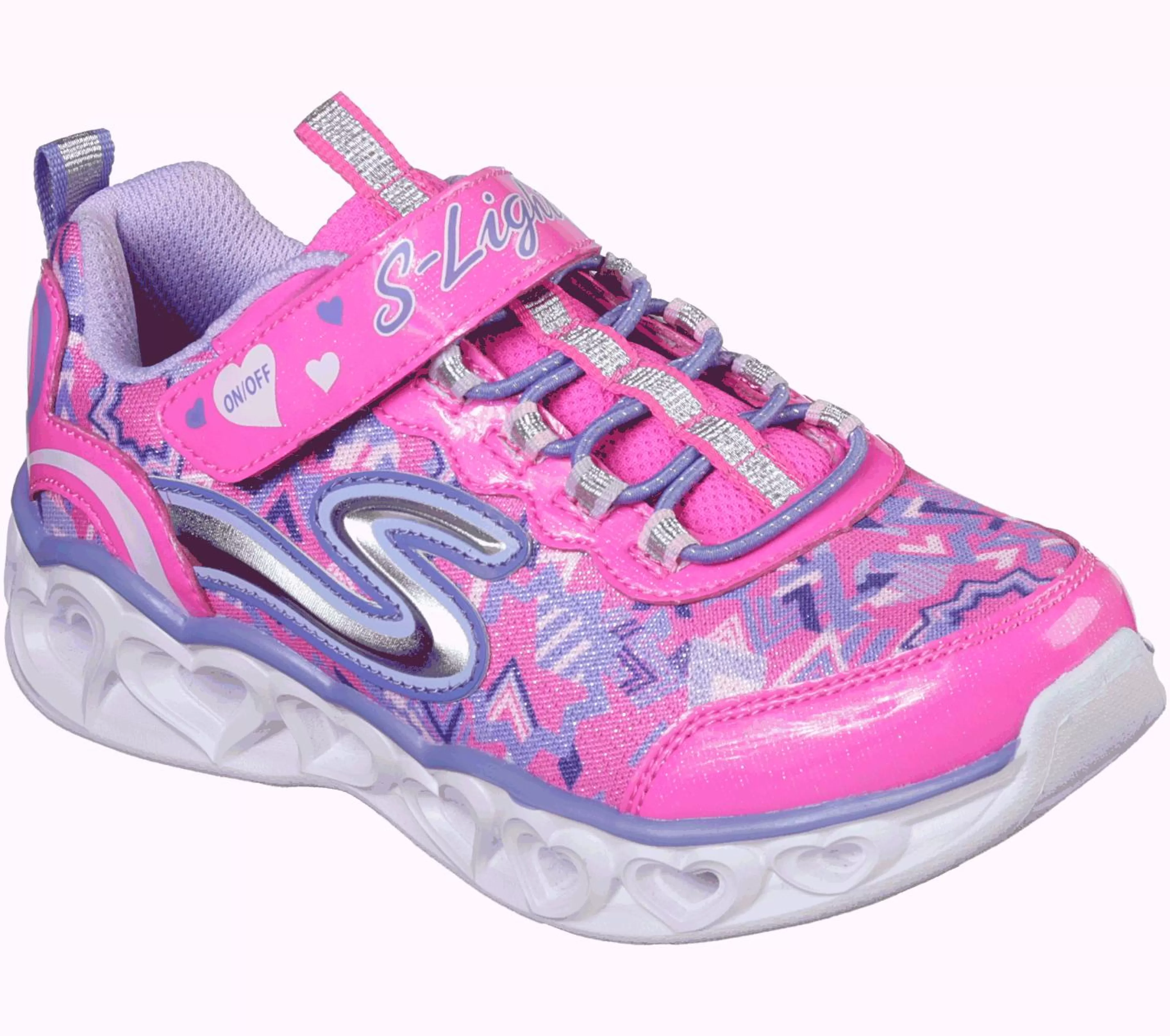 Sapatilhas | SKECHERS S Lights: Heart Lights ROSA NEON / MULTICOR