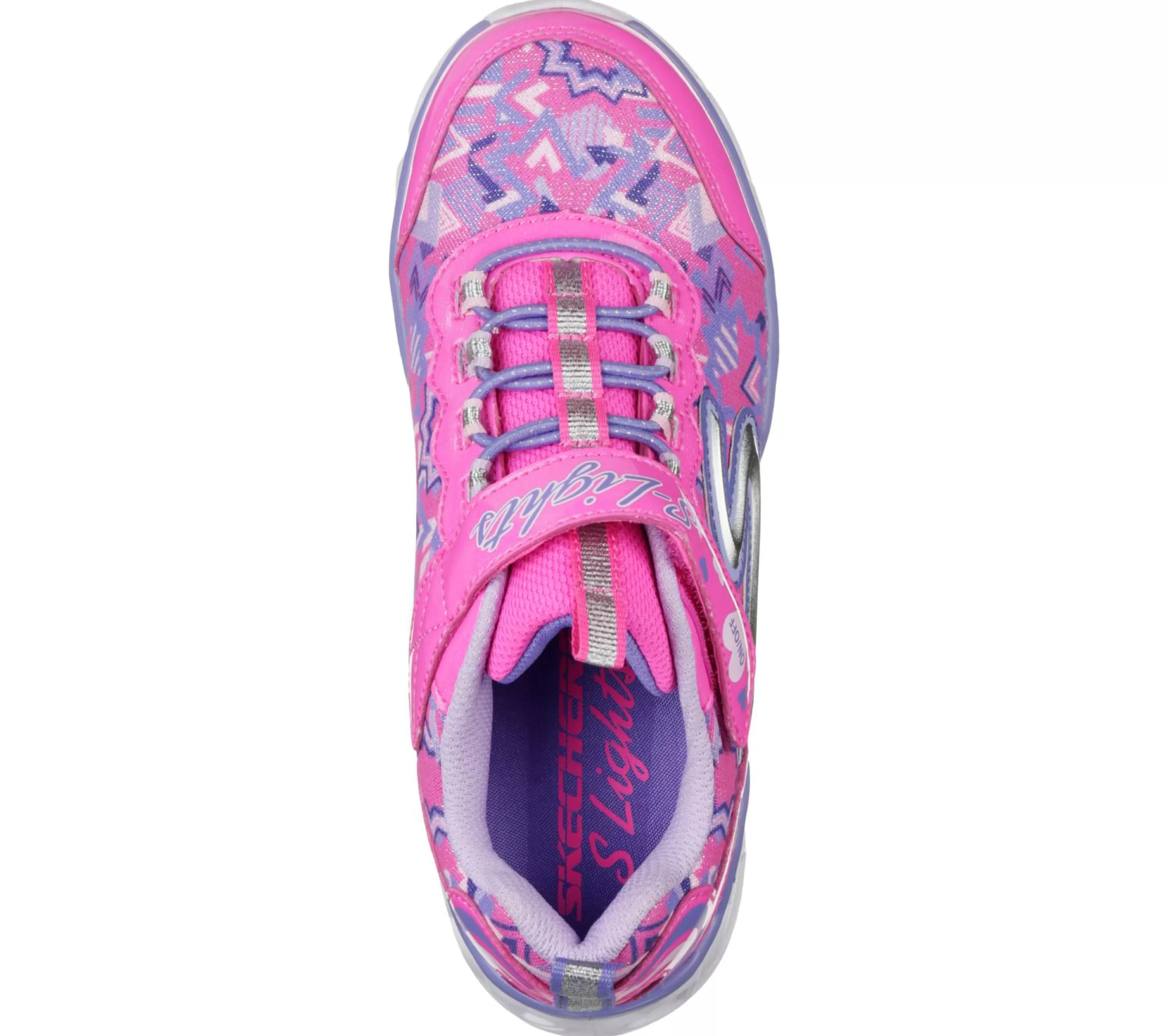 Sapatilhas | SKECHERS S Lights: Heart Lights ROSA NEON / MULTICOR