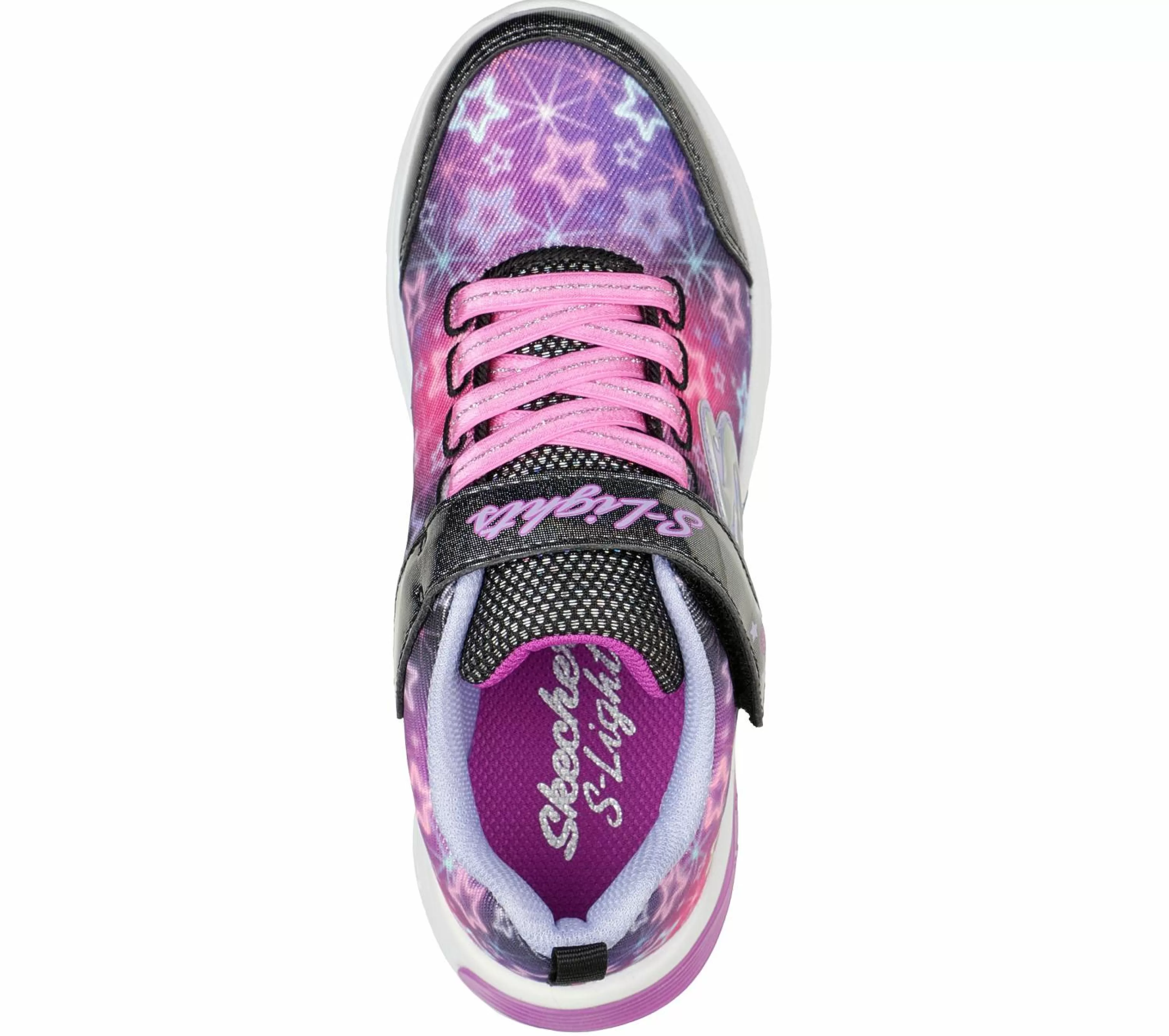 Calçado Sem Atacadores | Luzes | SKECHERS S Lights: Star Sparks PRETO / MULTICOR